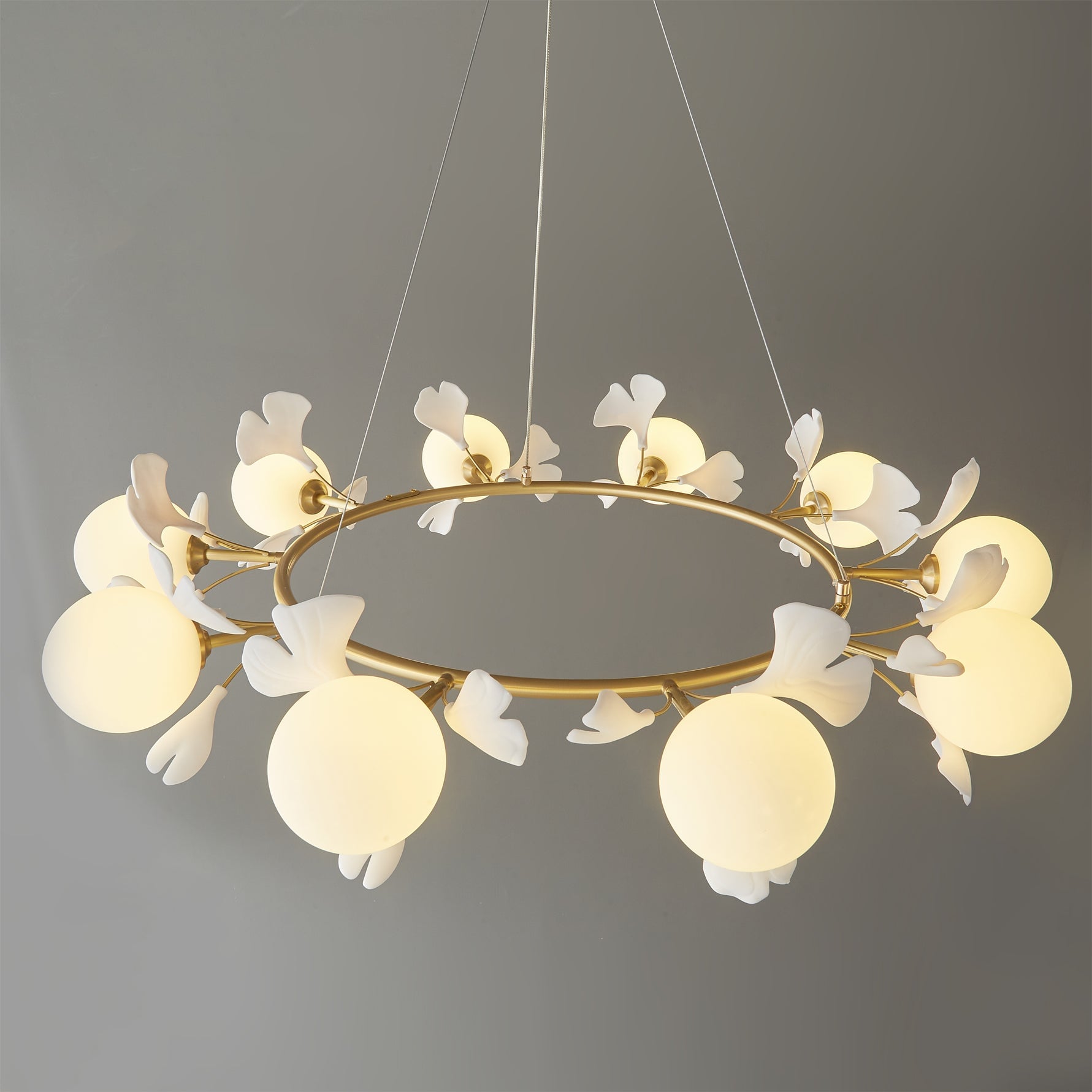 Allanie Gingko Round Chandelier - Lumpaz