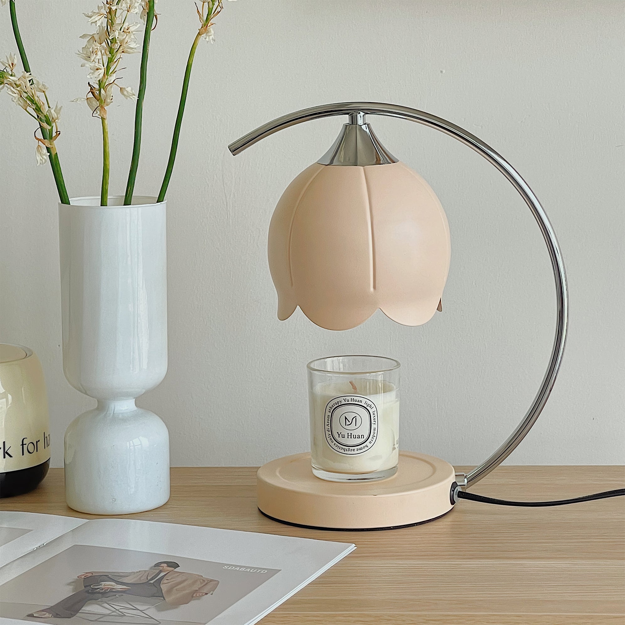 Floral Candle Table Lamp - Lumpaz