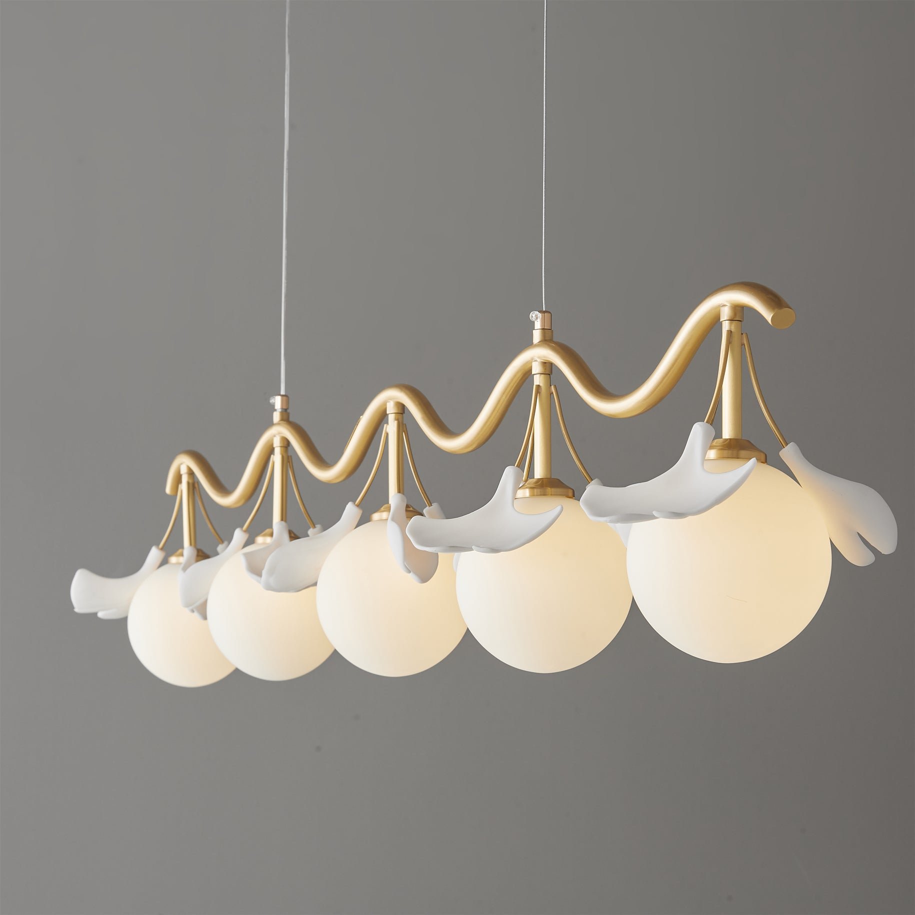 Allanie Gingko Long Chandelier - Lumpaz