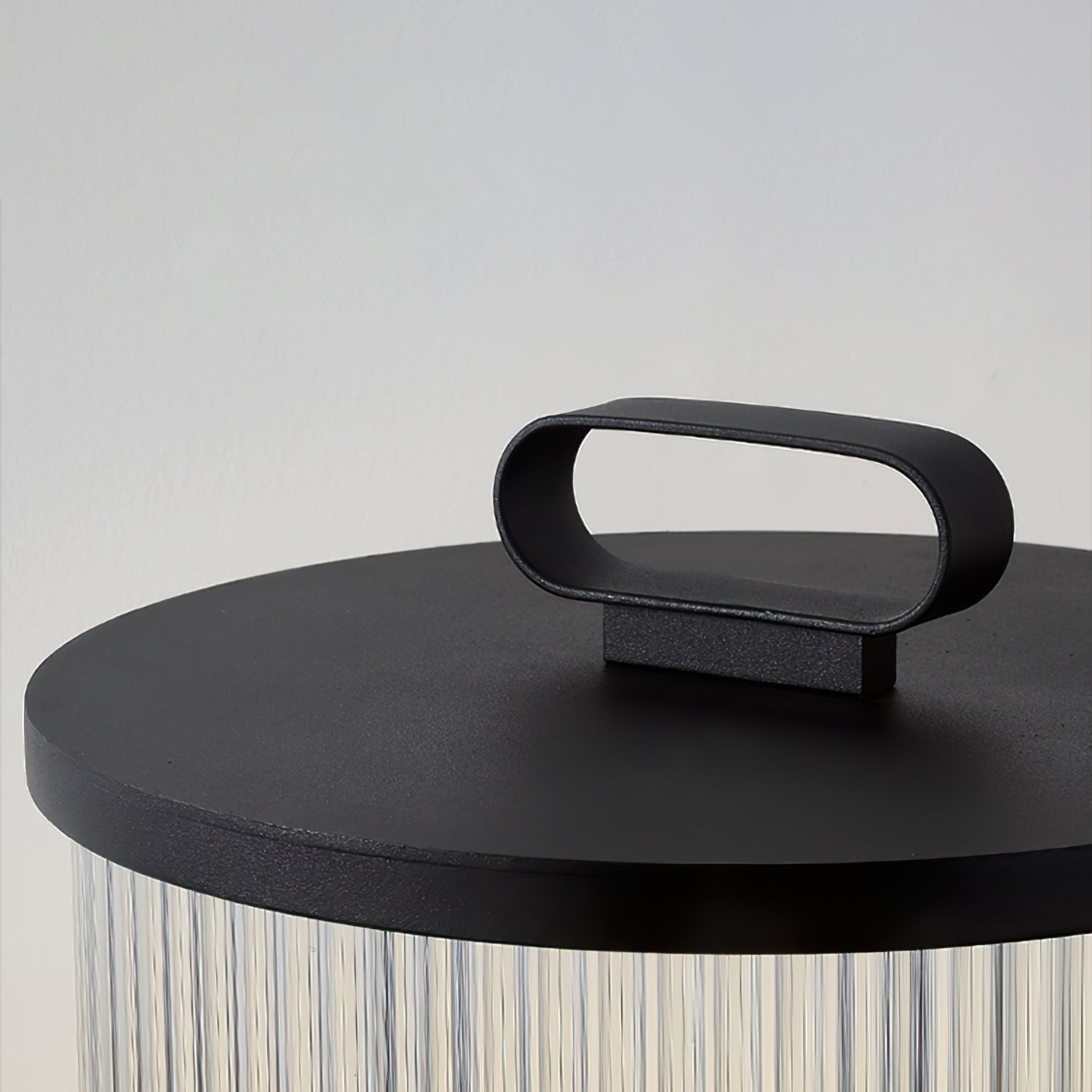 Line Glass Lantern Solar Floor Lamp - Lumpaz