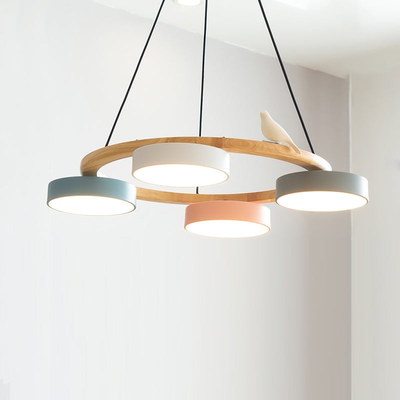 Sienna Bird Round Chandelier - Lumpaz
