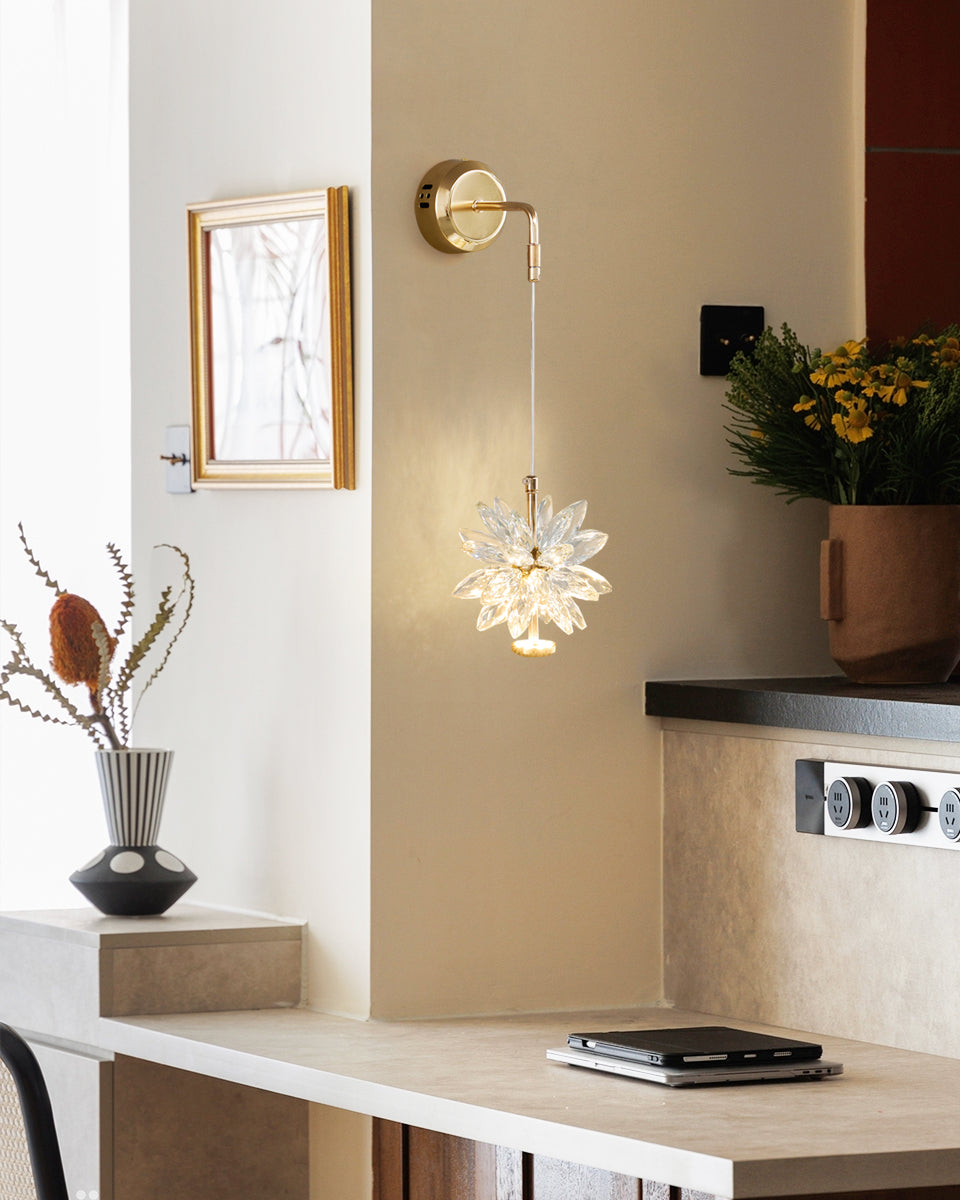 Glam Flower Wall Lamp - Lumpaz