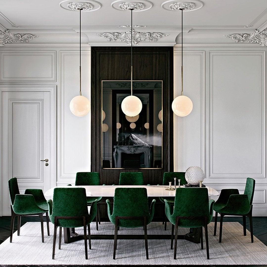 Corner Round Pendant Light - Lumpaz