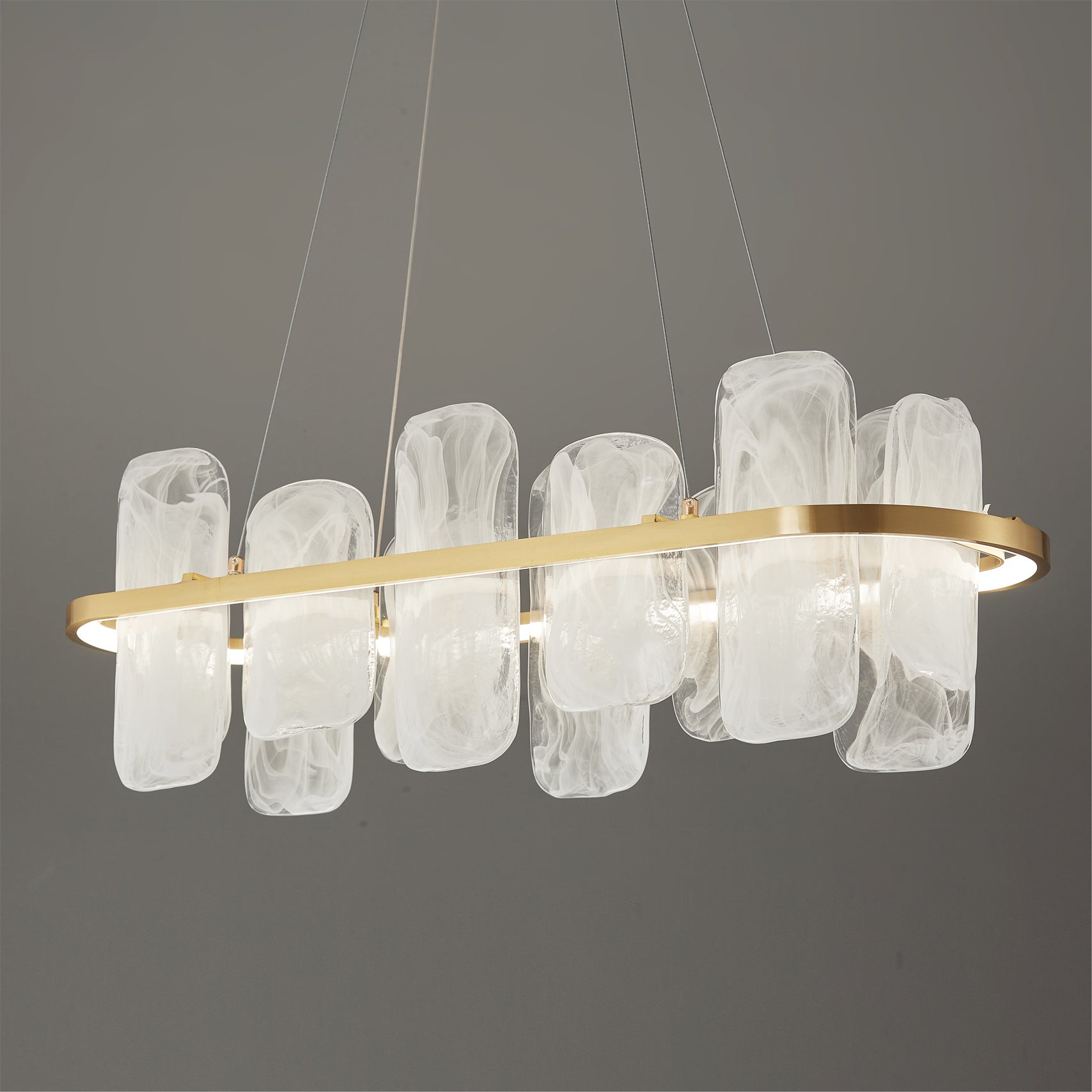 Mille Long Glass Chandelier - Lumpaz