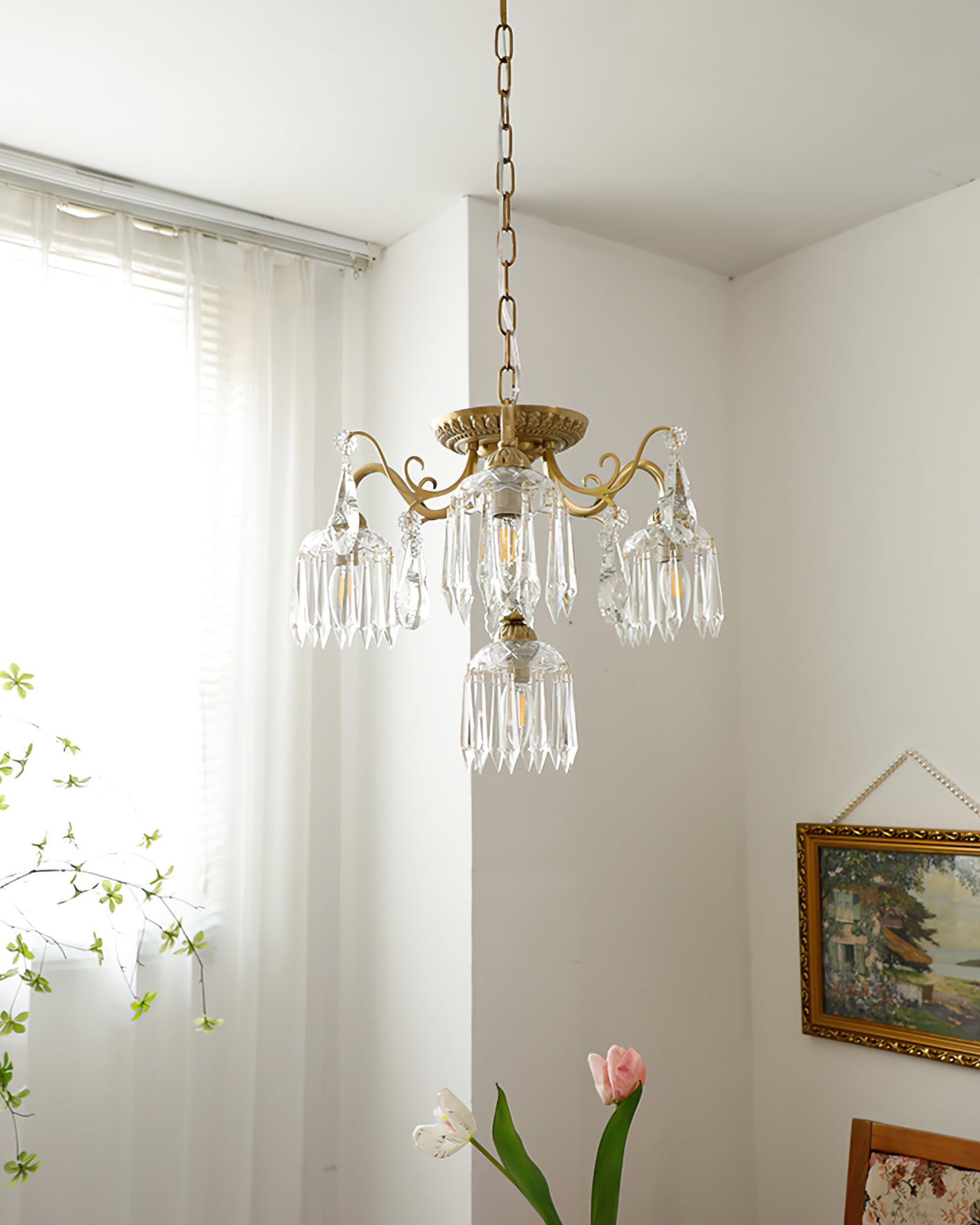 Astrid Droplet Glass Chandelier - Lumpaz
