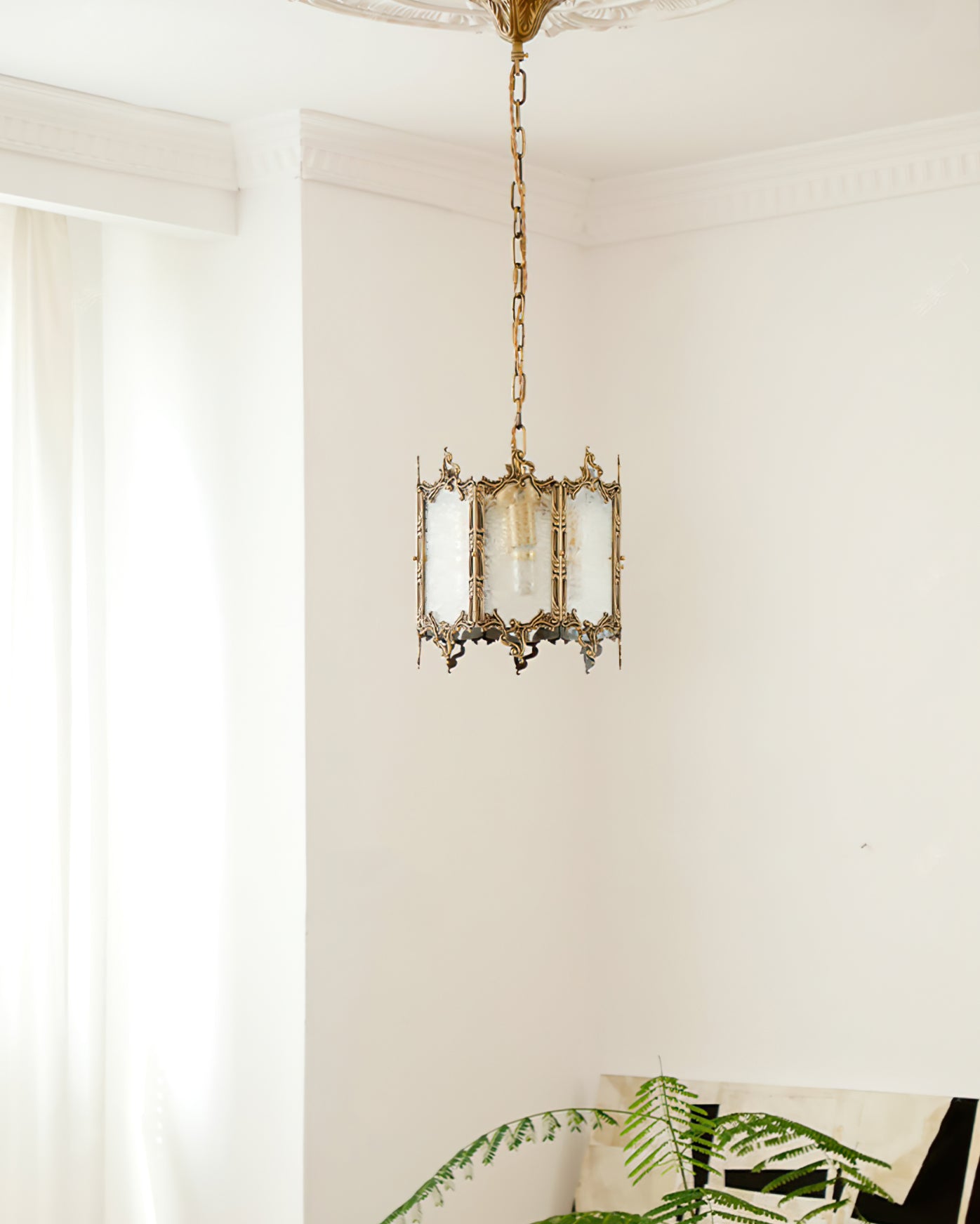 Gorgeous Brass Lantern Pendant Lamp - Lumpaz