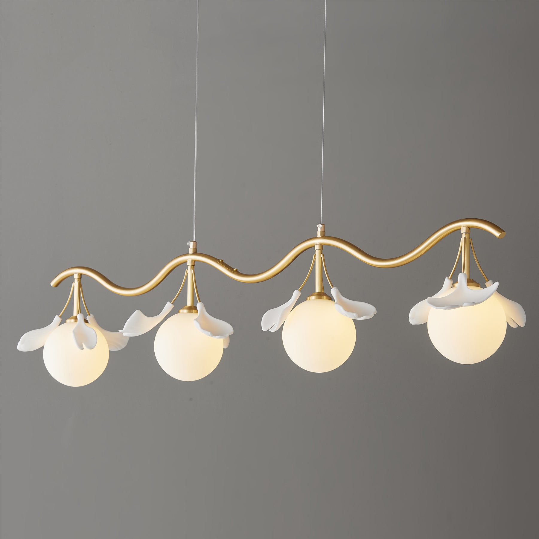 Allanie Gingko Long Chandelier - Lumpaz