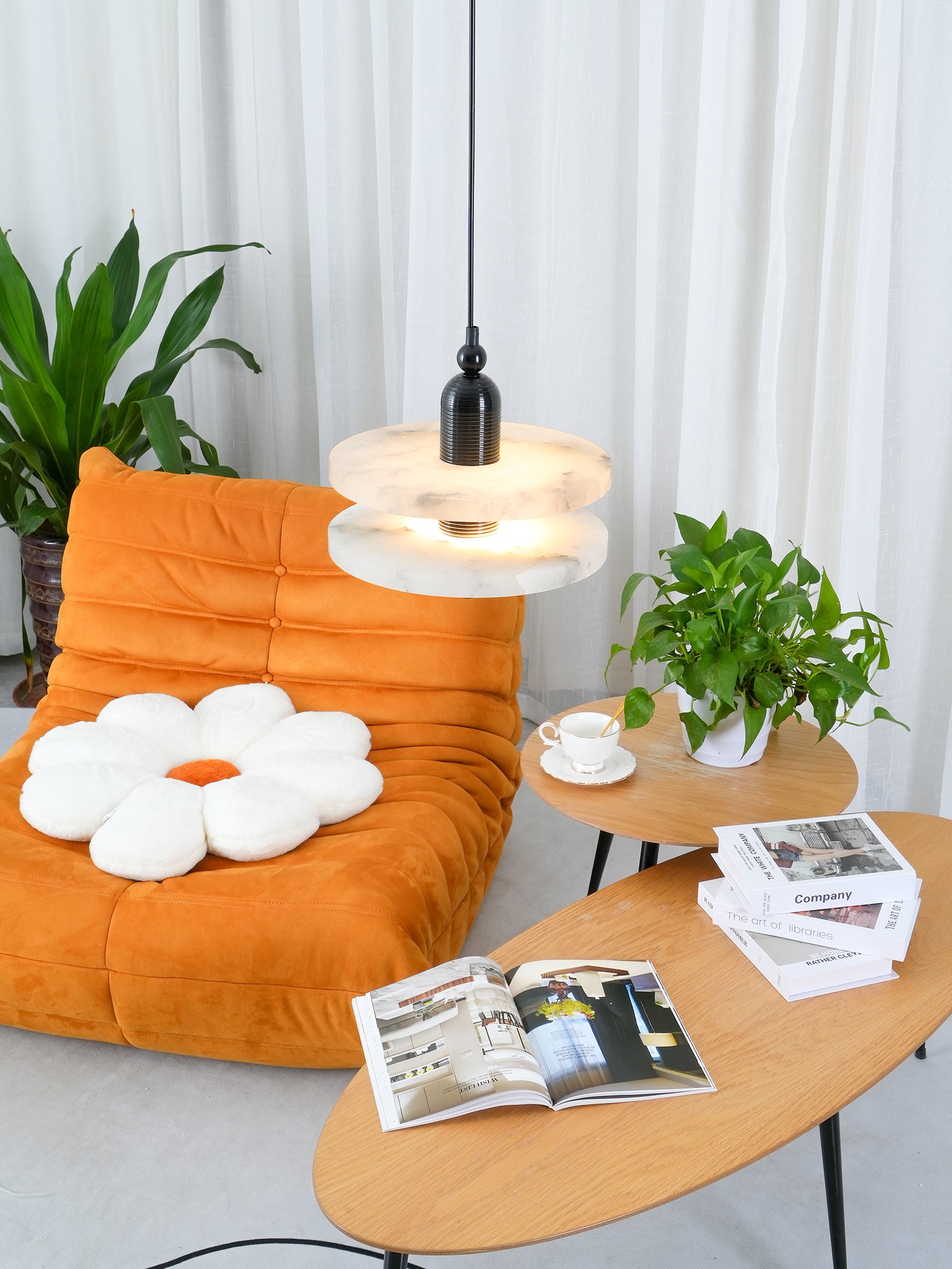 Alabaster Planes Pendant Lamp - Lumpaz