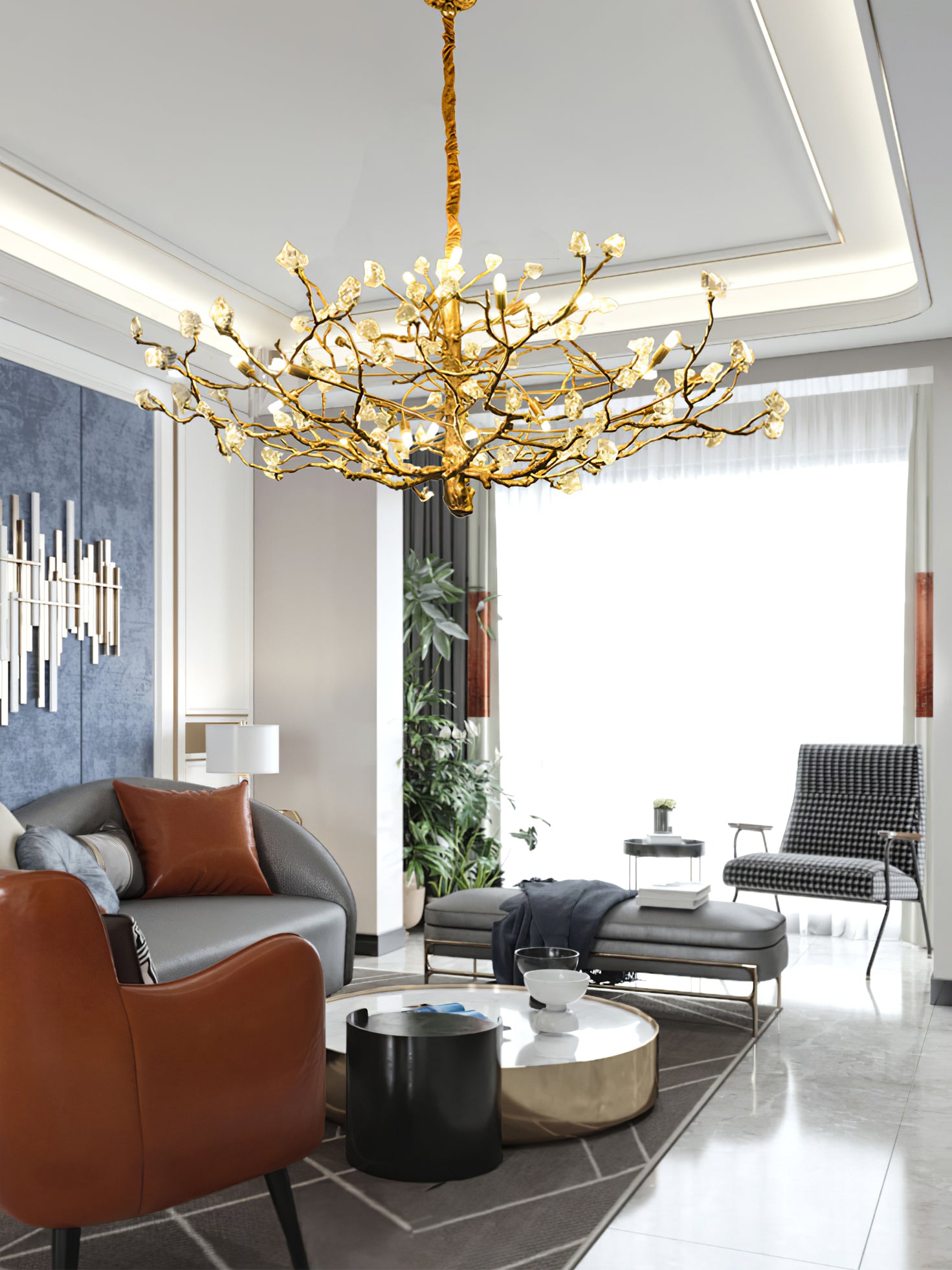 Gemstone Branch Chandelier - Lumpaz