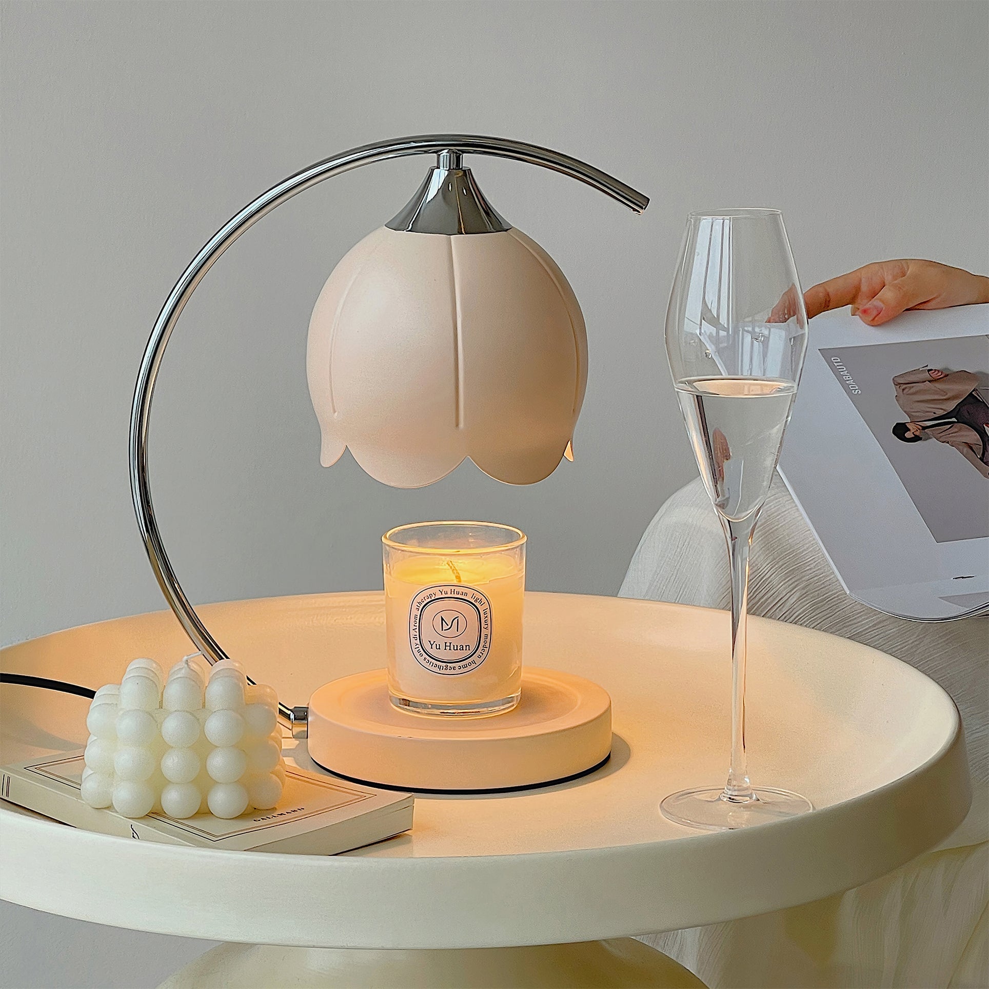 Floral Candle Table Lamp - Lumpaz