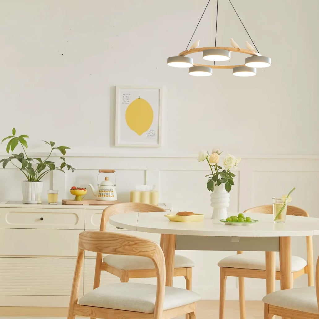 Sienna Bird Round Chandelier - Lumpaz