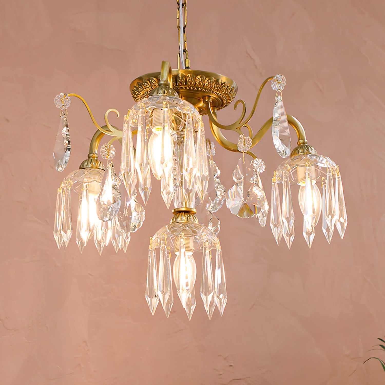 Astrid Droplet Glass Chandelier - Lumpaz
