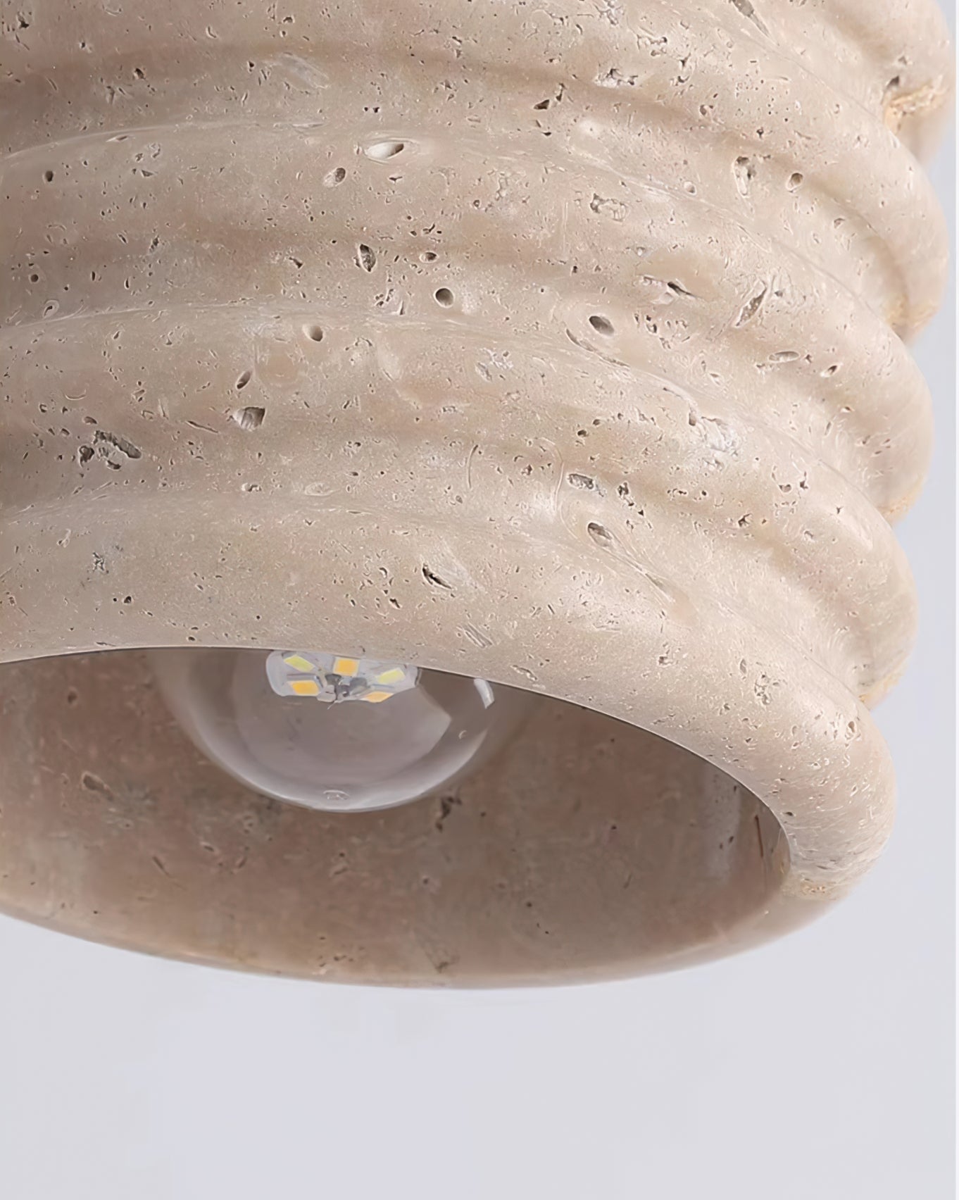 Vaarnii Travertine Ceiling Lamp - Lumpaz