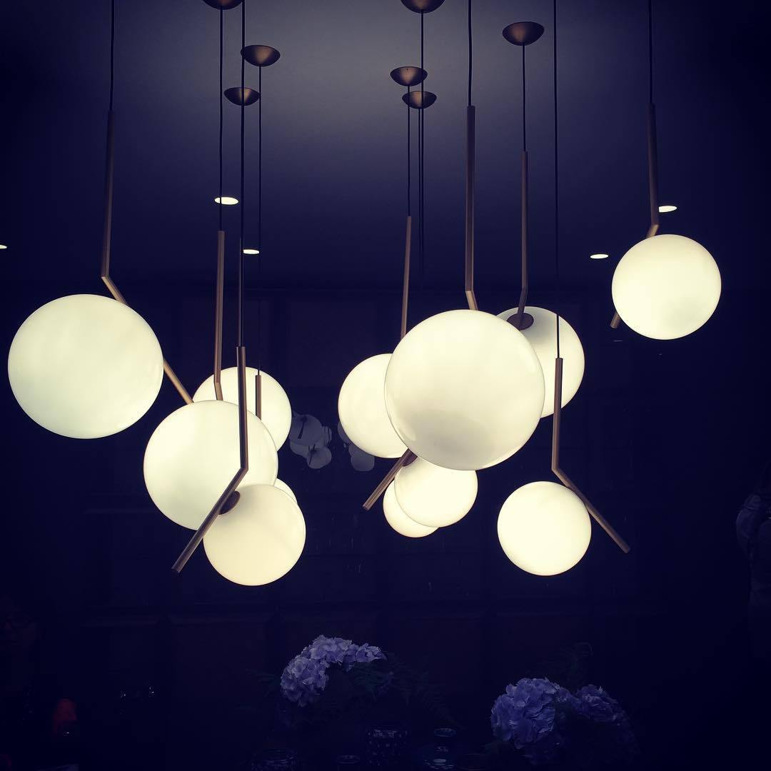 Corner Round Pendant Light - Lumpaz