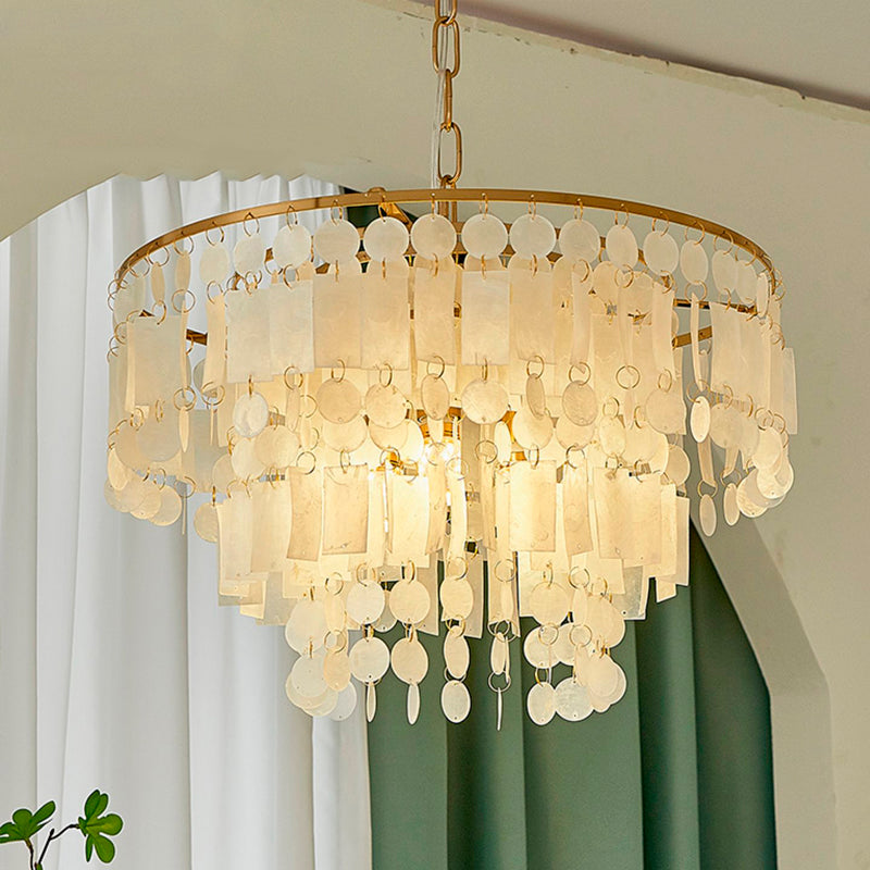 Capiz Shell Chandelier - Lumpaz