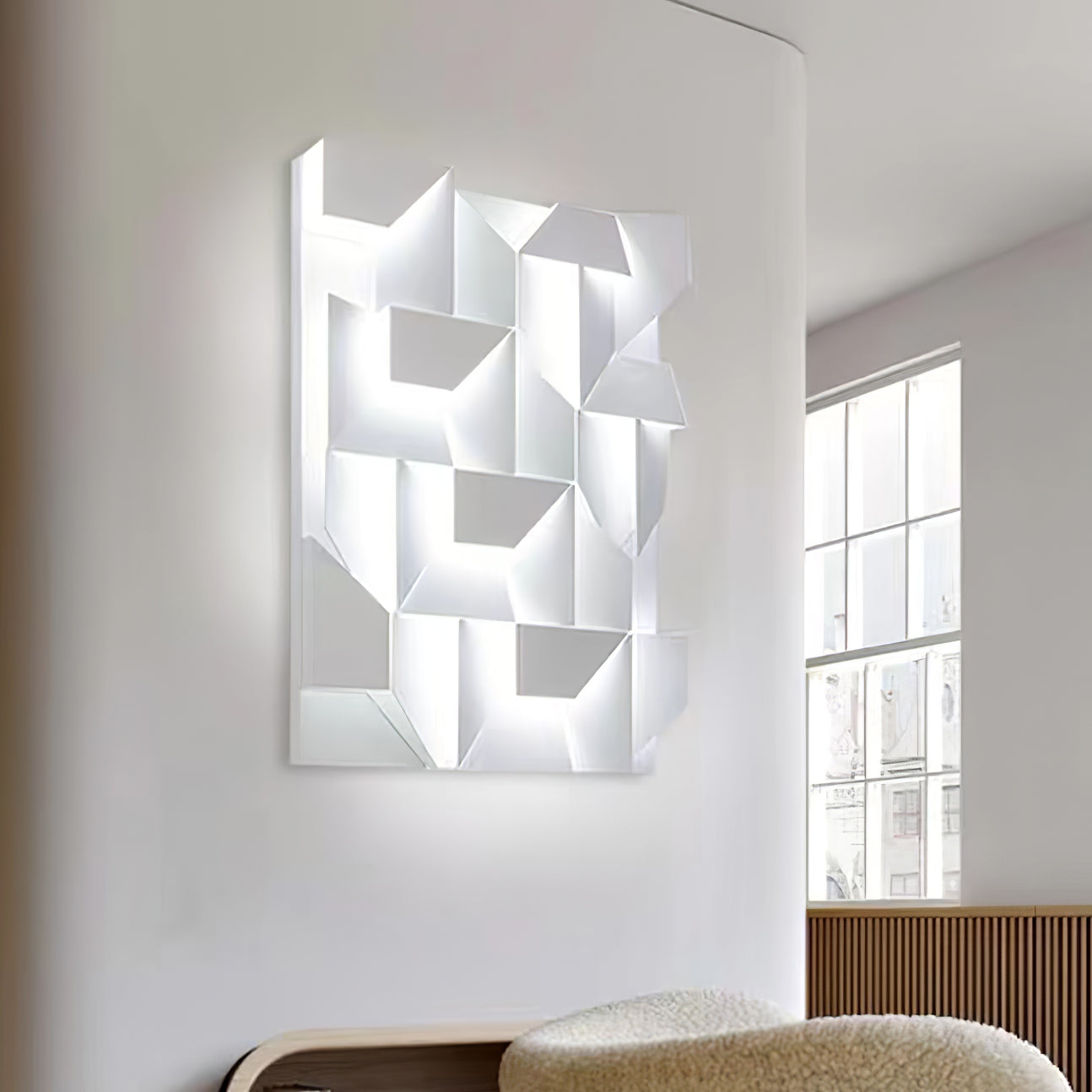 Shadows Built-in Battery Wall Lamp - Lumpaz