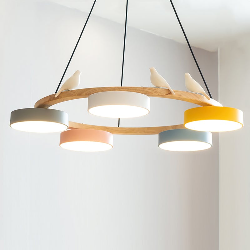 Sienna Bird Round Chandelier - Lumpaz