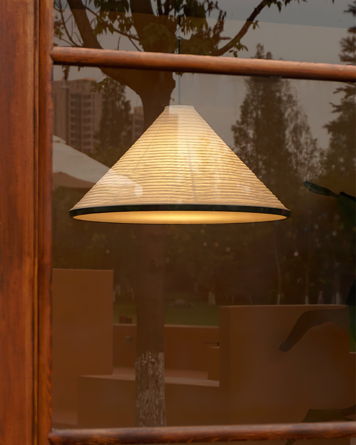 Cone Washi Pendant Light - Lumpaz
