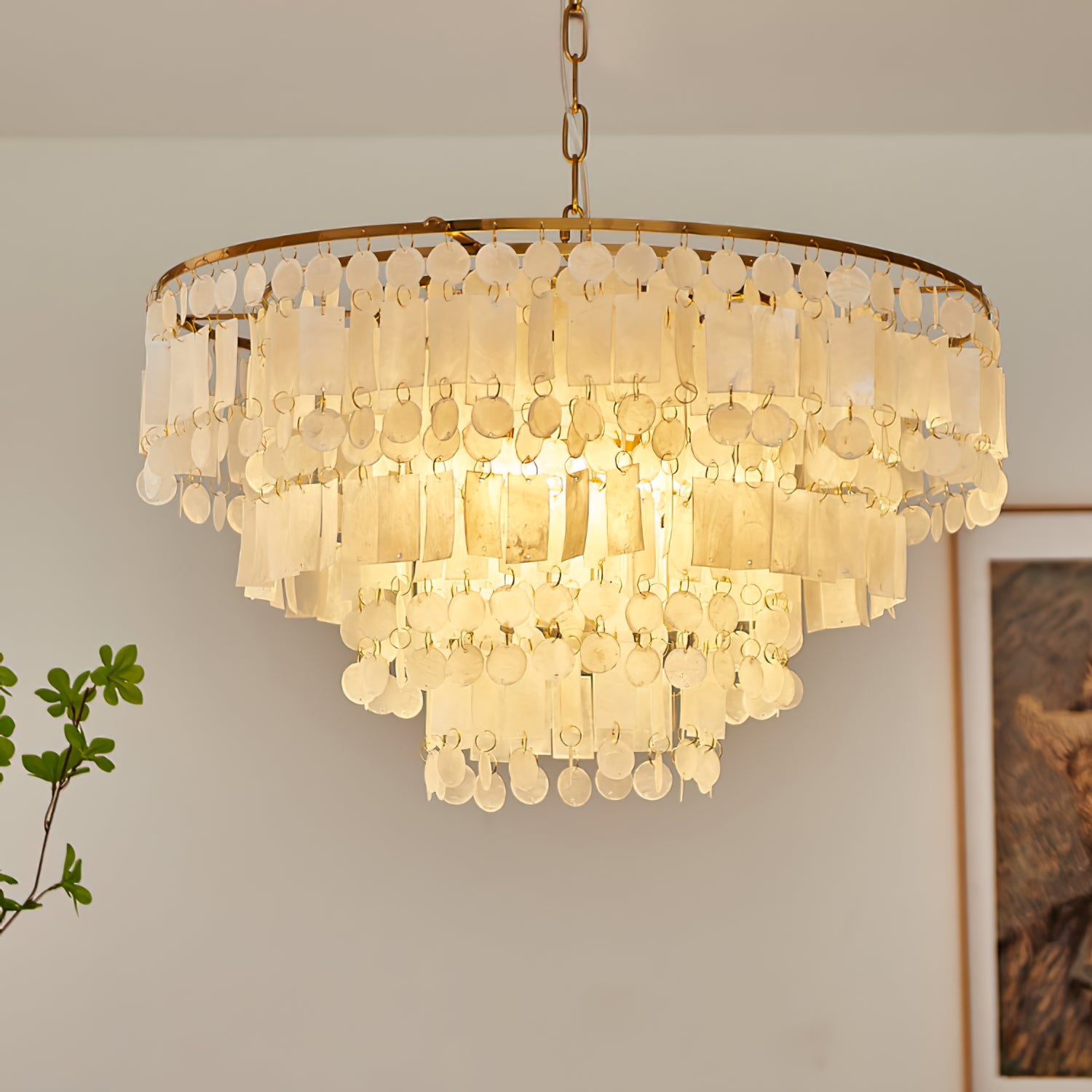 Capiz Shell Chandelier | Lumpaz, image size:1500x1500