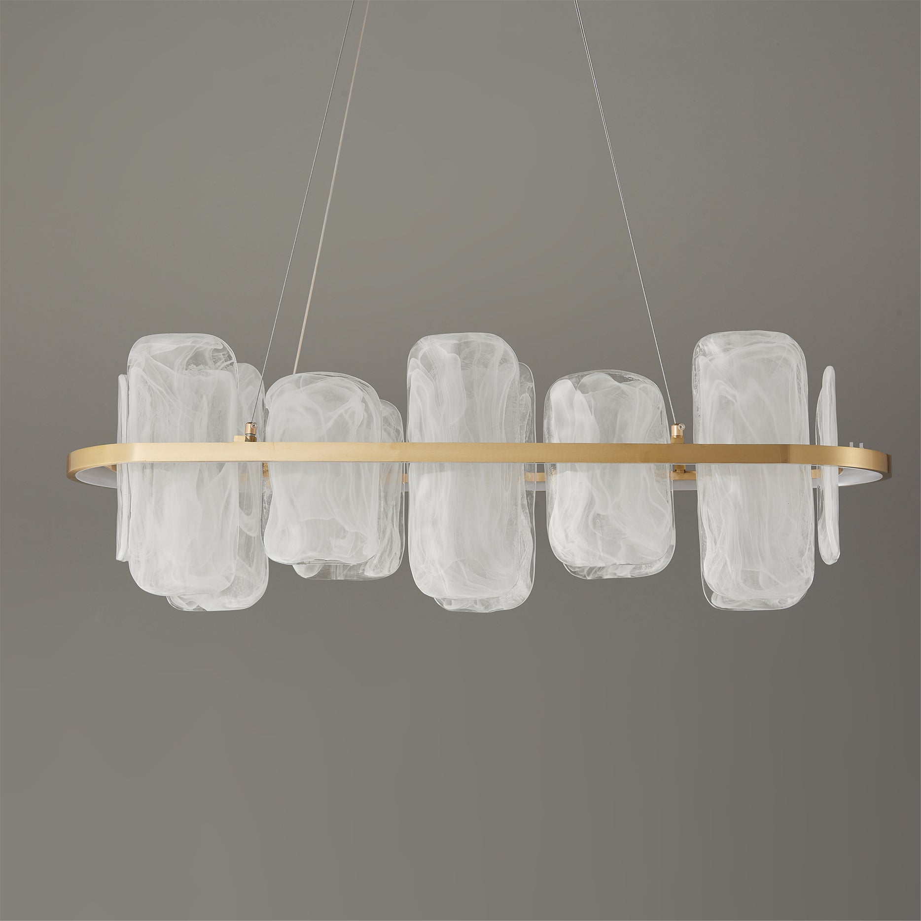Mille Long Glass Chandelier - Lumpaz