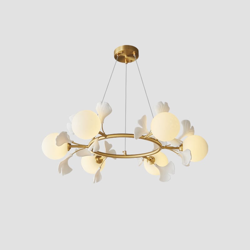Allanie Gingko Round Chandelier - Lumpaz