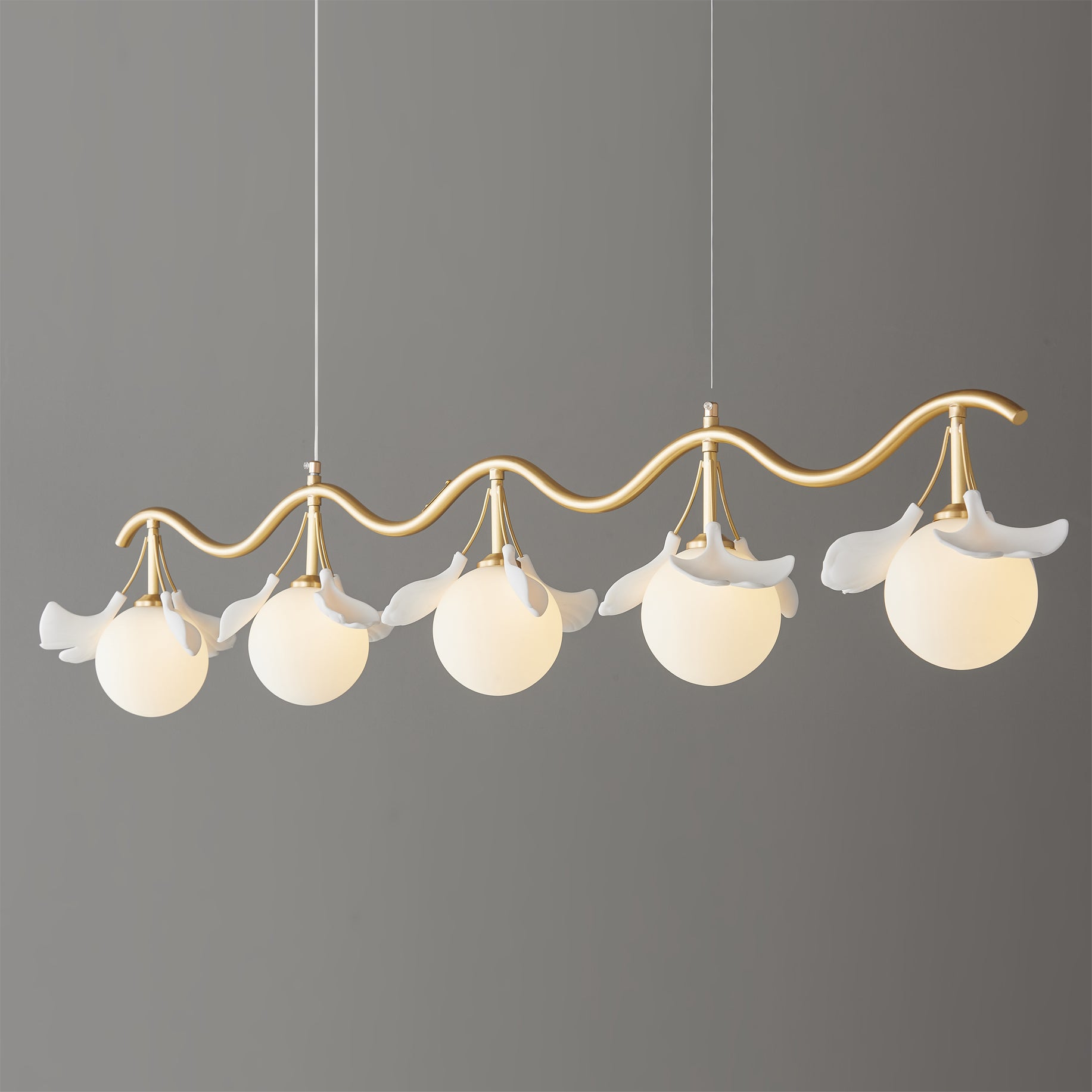 Allanie Gingko Long Chandelier - Lumpaz