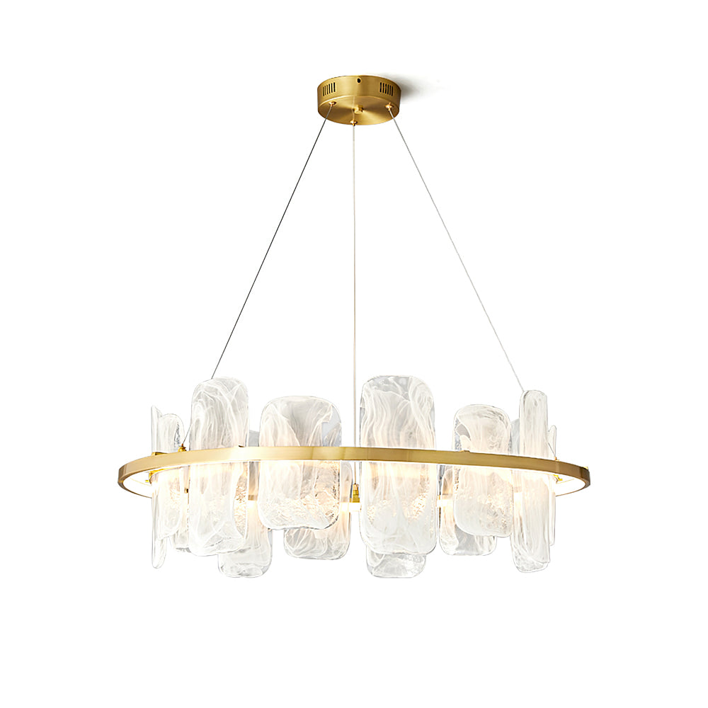 Mille Round Glass Chandelier - Lumpaz