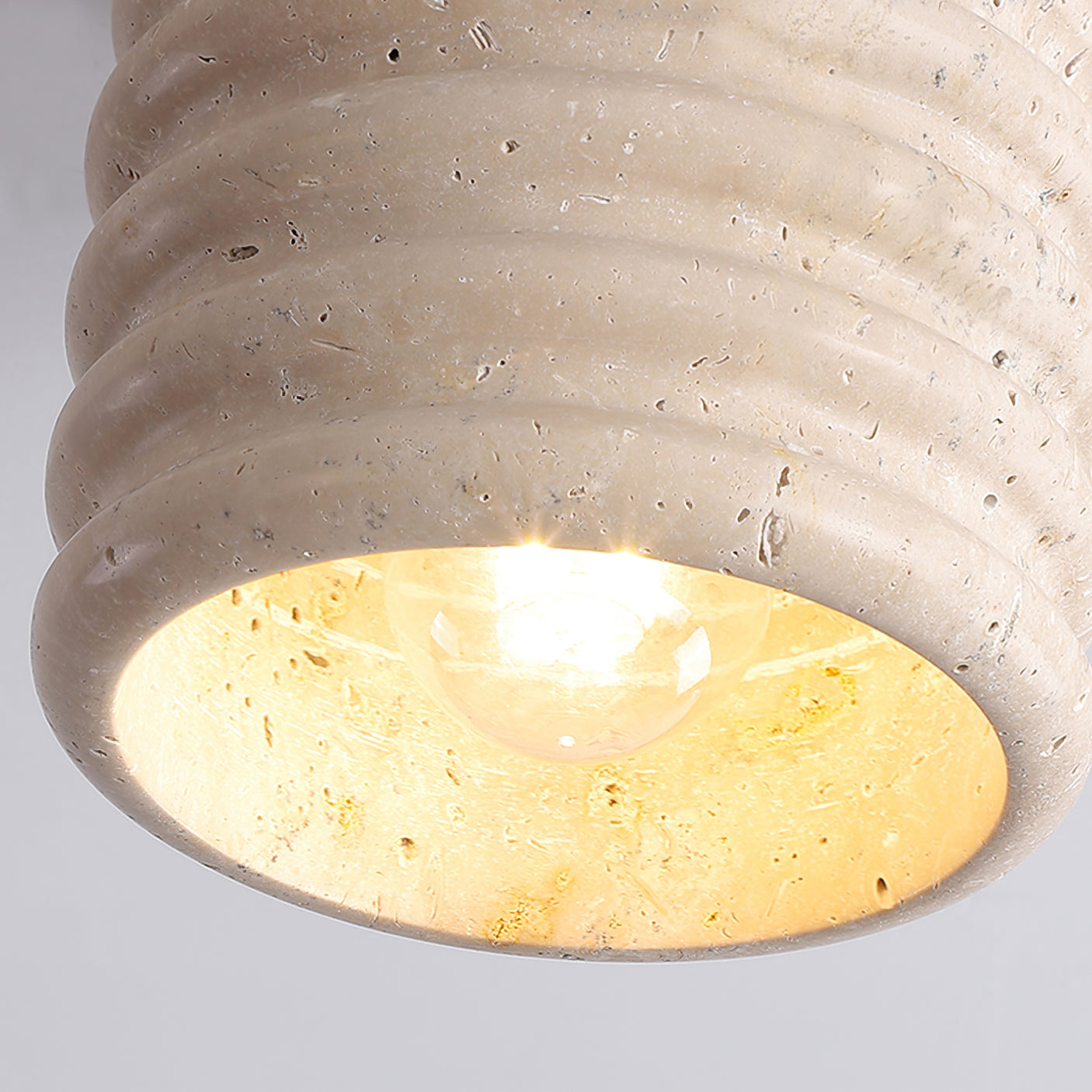 Vaarnii Travertine Ceiling Lamp - Lumpaz