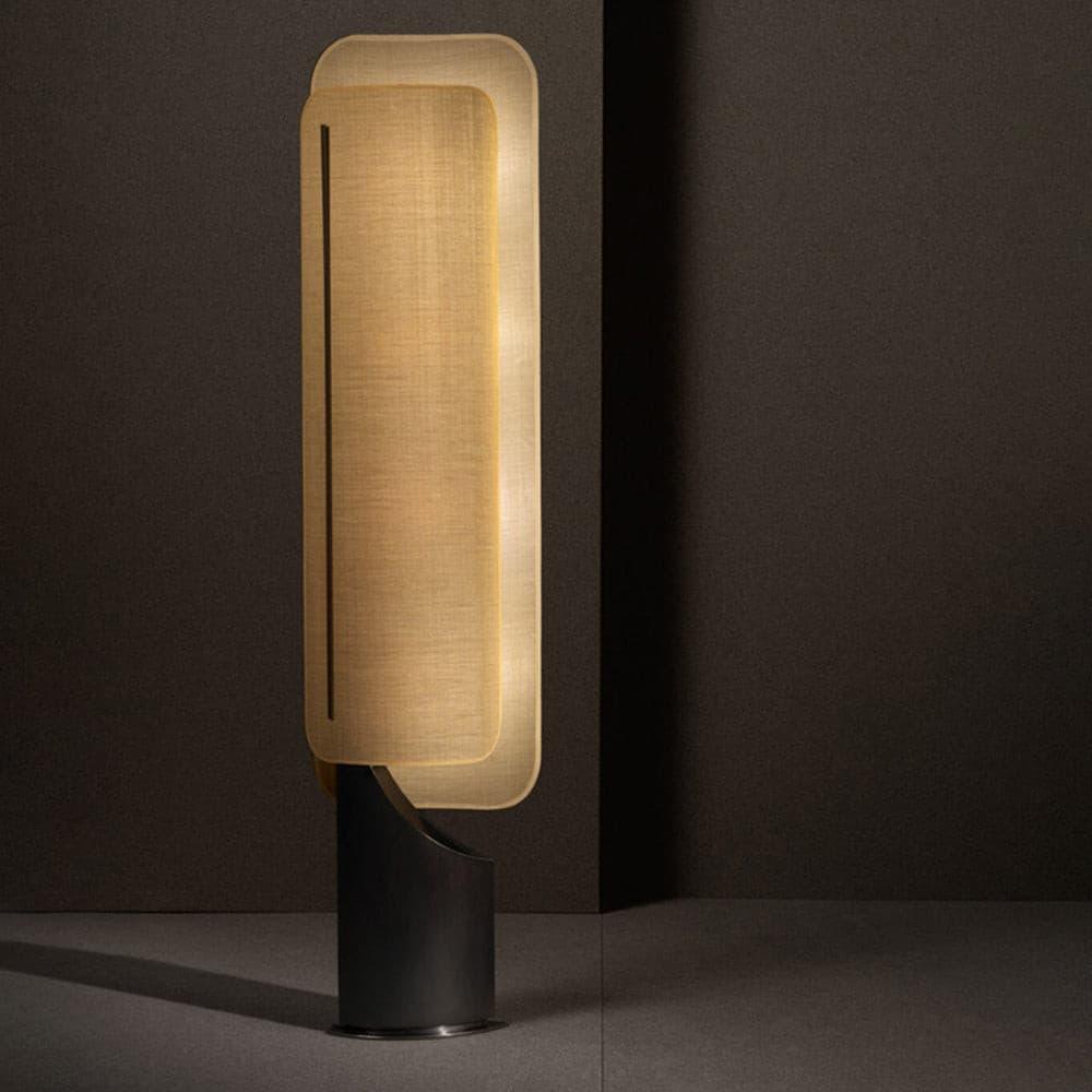 Barrier Linen Floor Lamp - Lumpaz