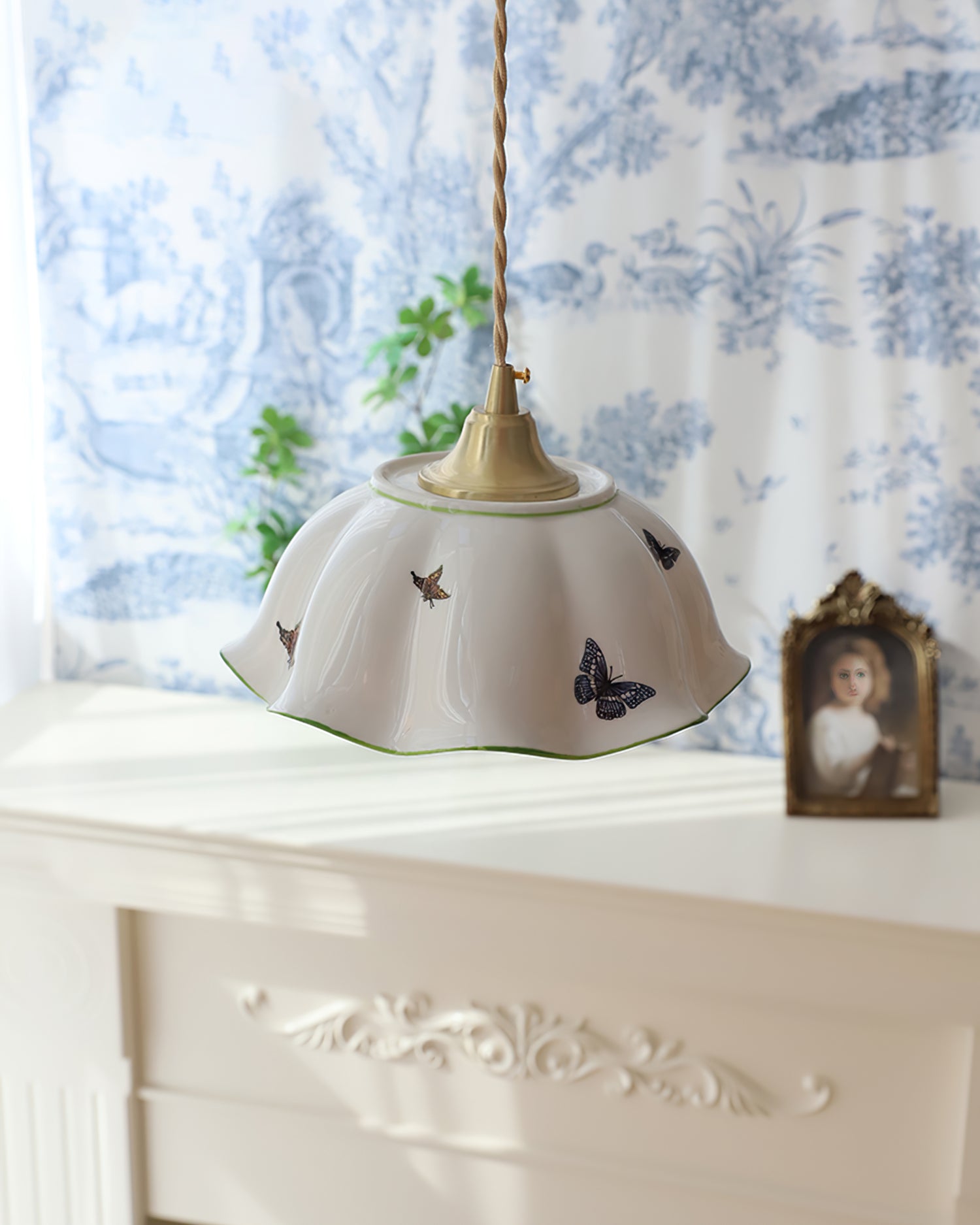 Butterfly Ceramic Pendant Lamp - Lumpaz