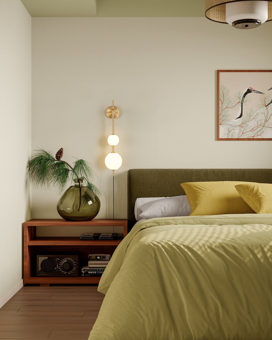 Vertical Globe Plug In Wall Lamp - Lumpaz