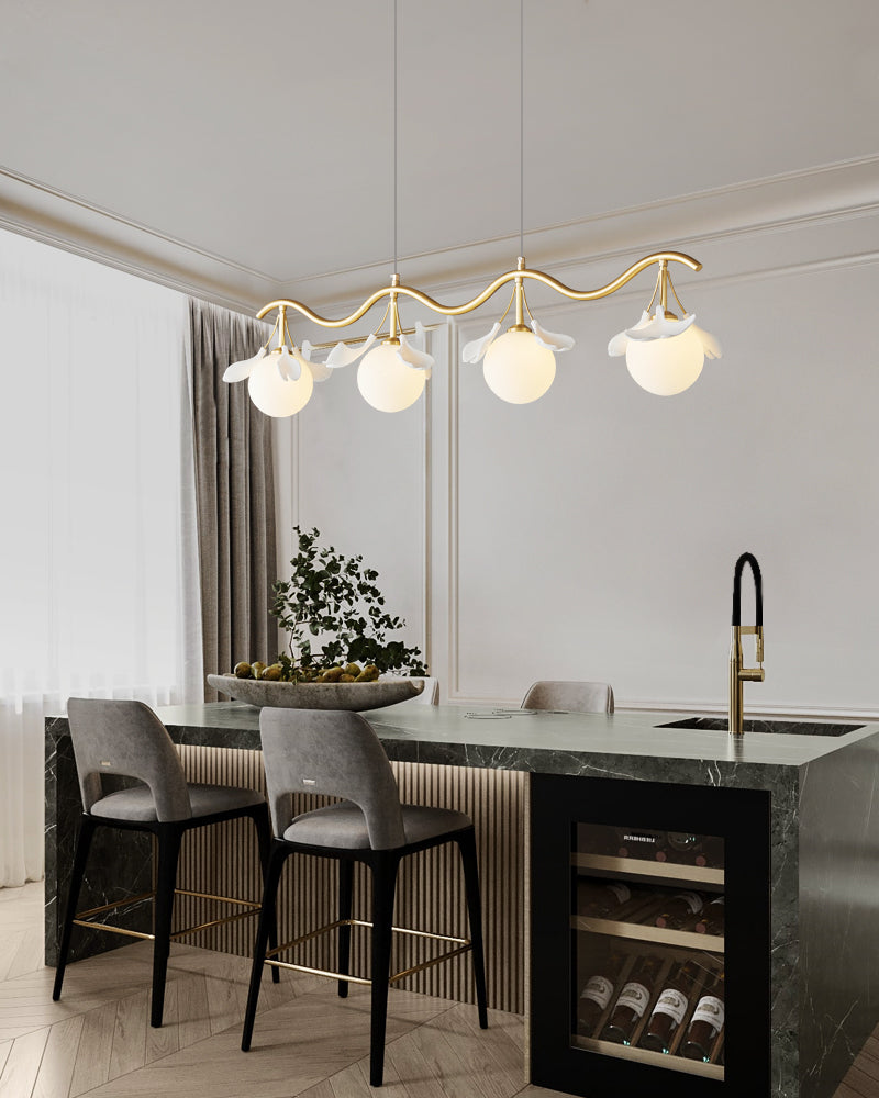 Allanie Gingko Long Chandelier - Lumpaz