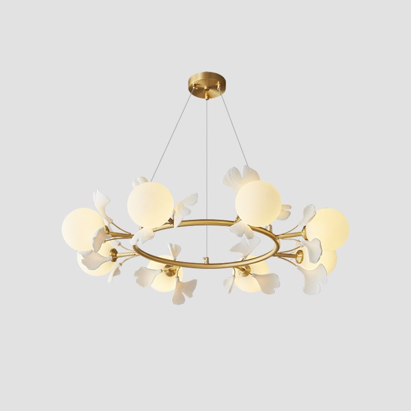 Allanie Gingko Round Chandelier - Lumpaz