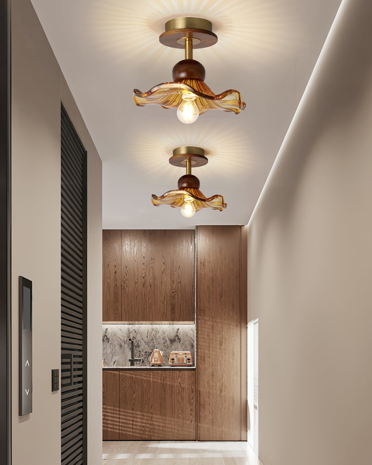 Kapok Wood Ceiling Light - Lumpaz