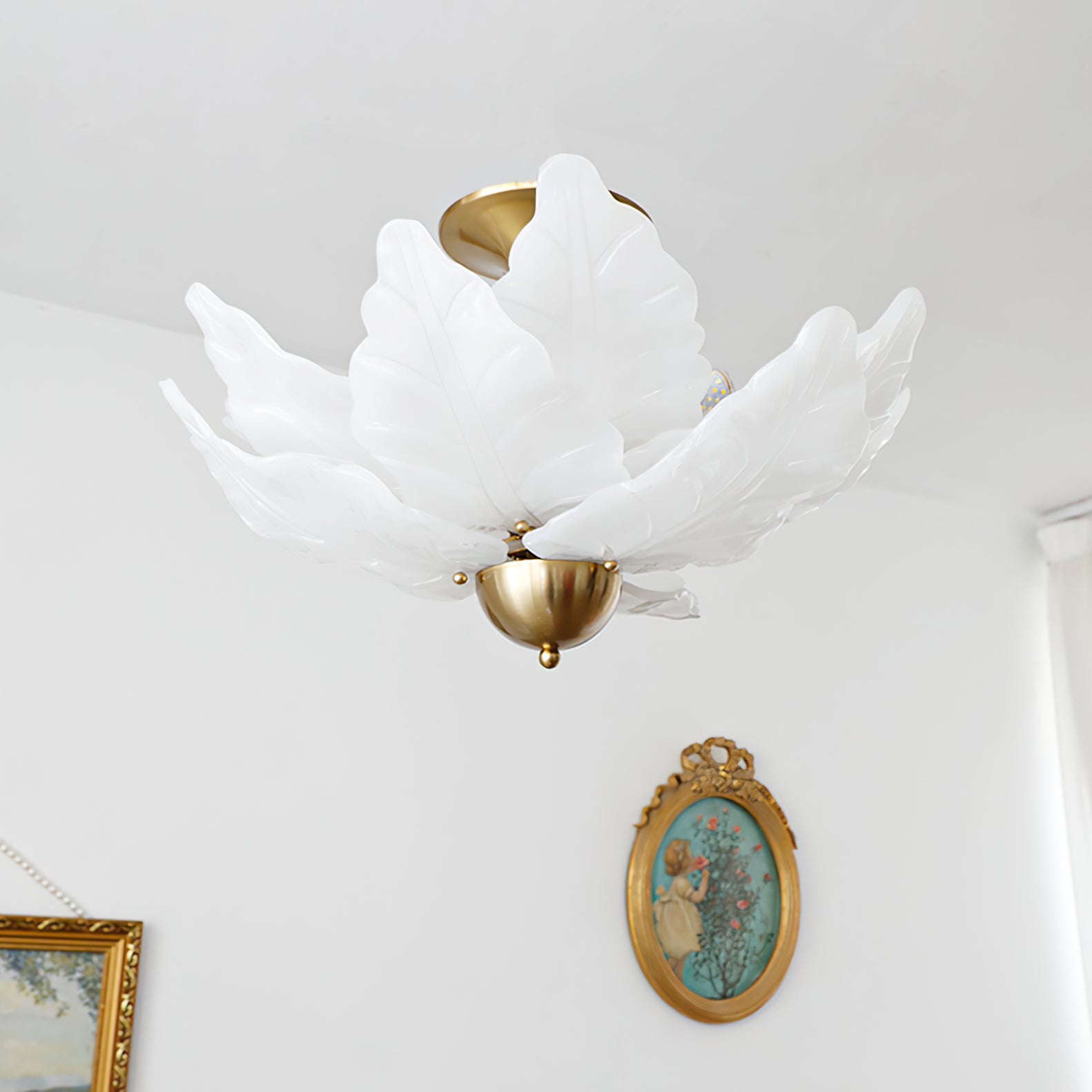 Leaf Glass Ceiling Lamp - Lumpaz