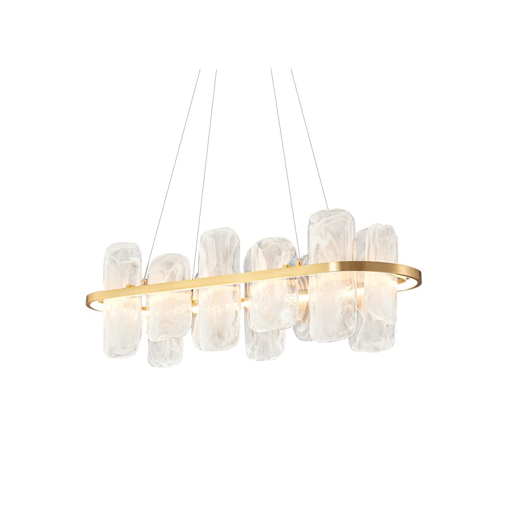 Mille Long Glass Chandelier - Lumpaz