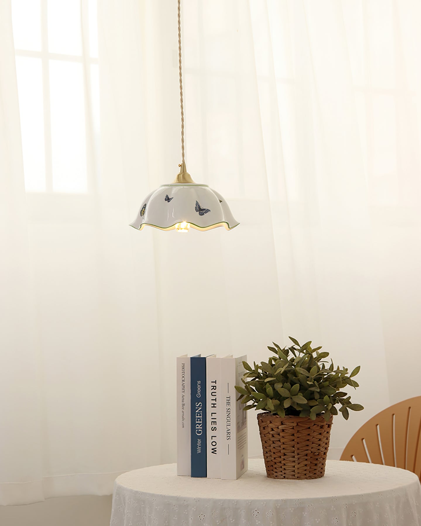 Butterfly Ceramic Pendant Lamp - Lumpaz