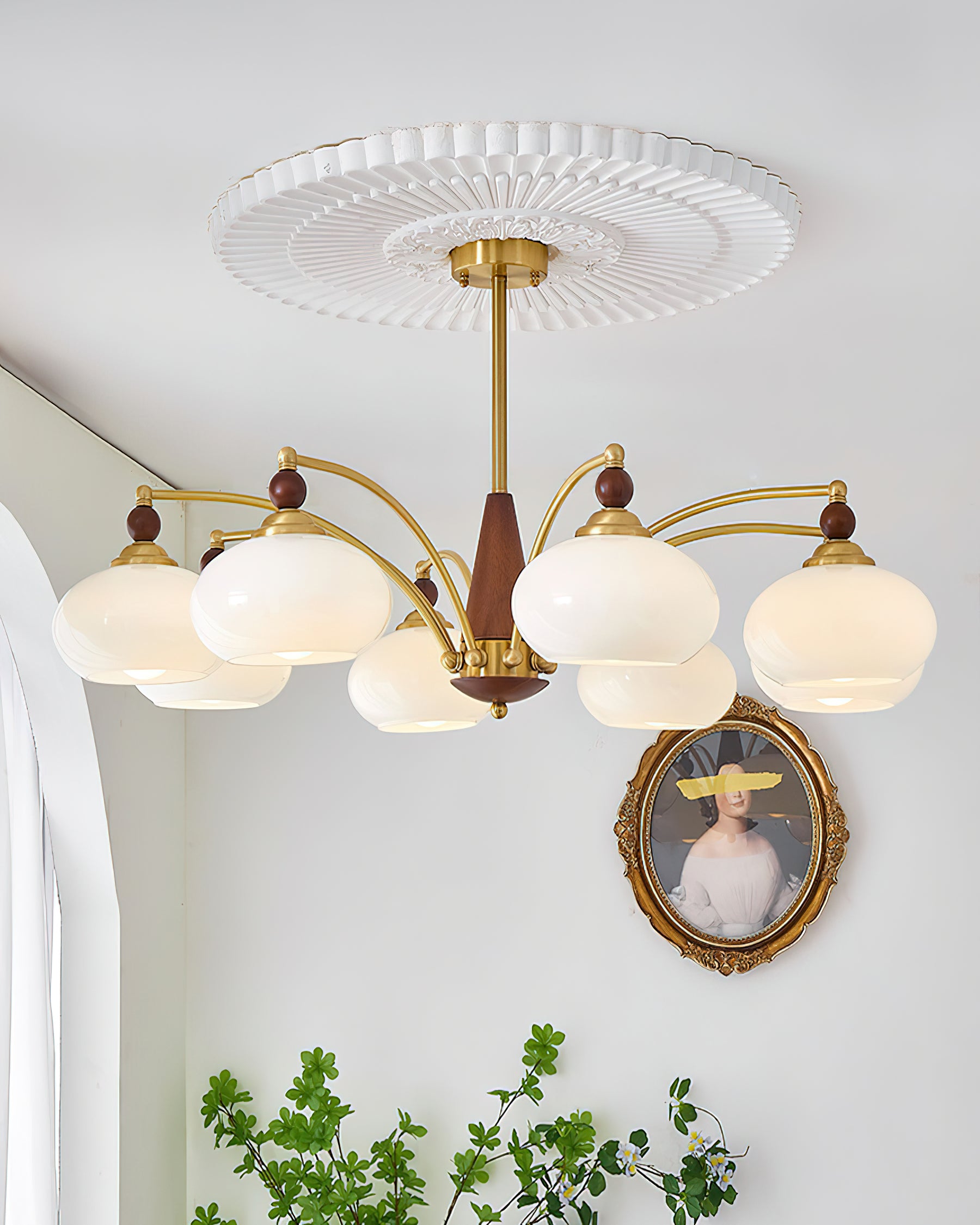Tillary Wood Chandelier - Lumpaz