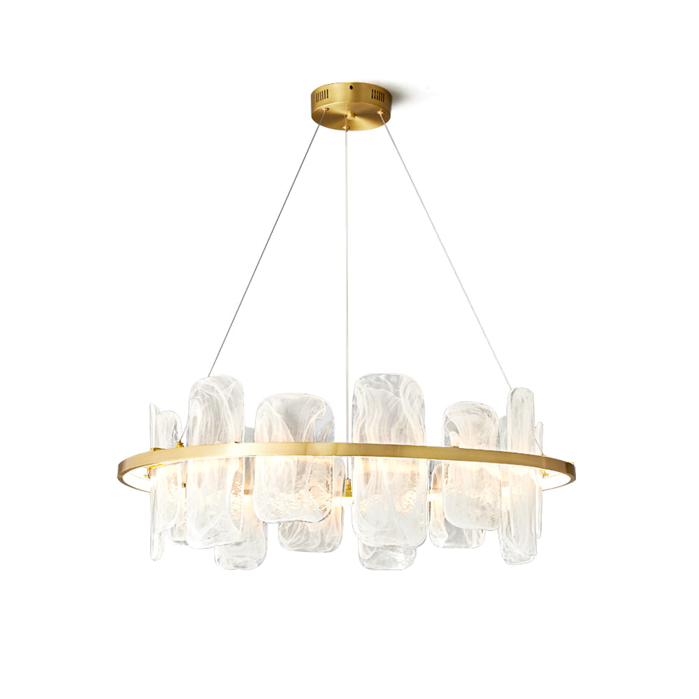 Mille Round Glass Chandelier - Lumpaz