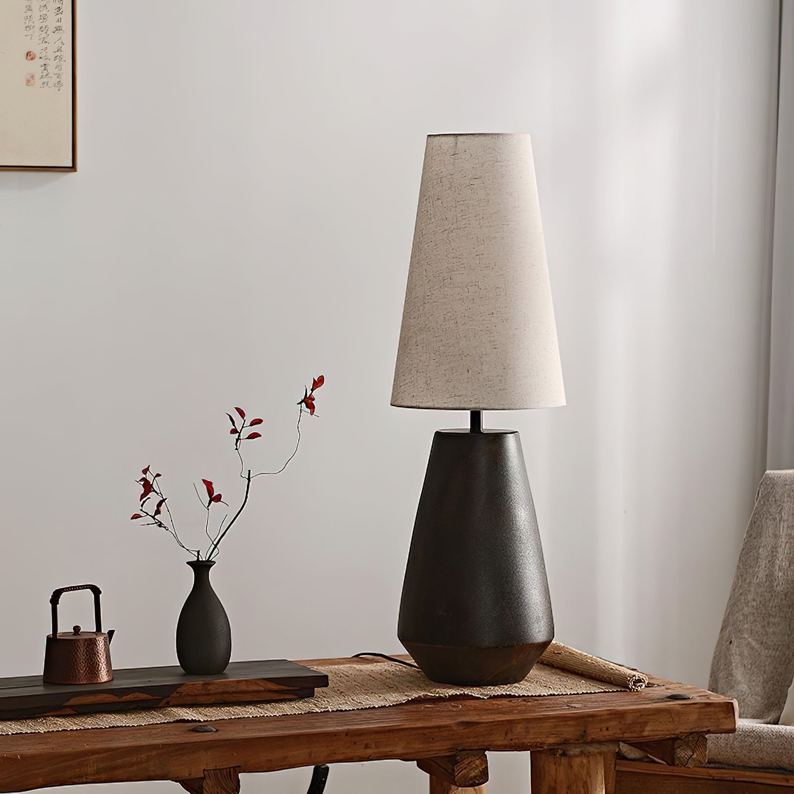 Ceramic Tapered Table Lamp - Lumpaz