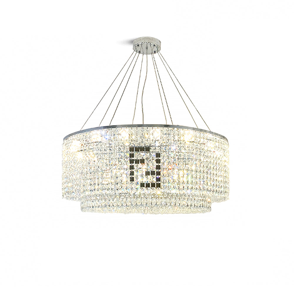 Liliana Round Crystal Chandelier - Lumpaz