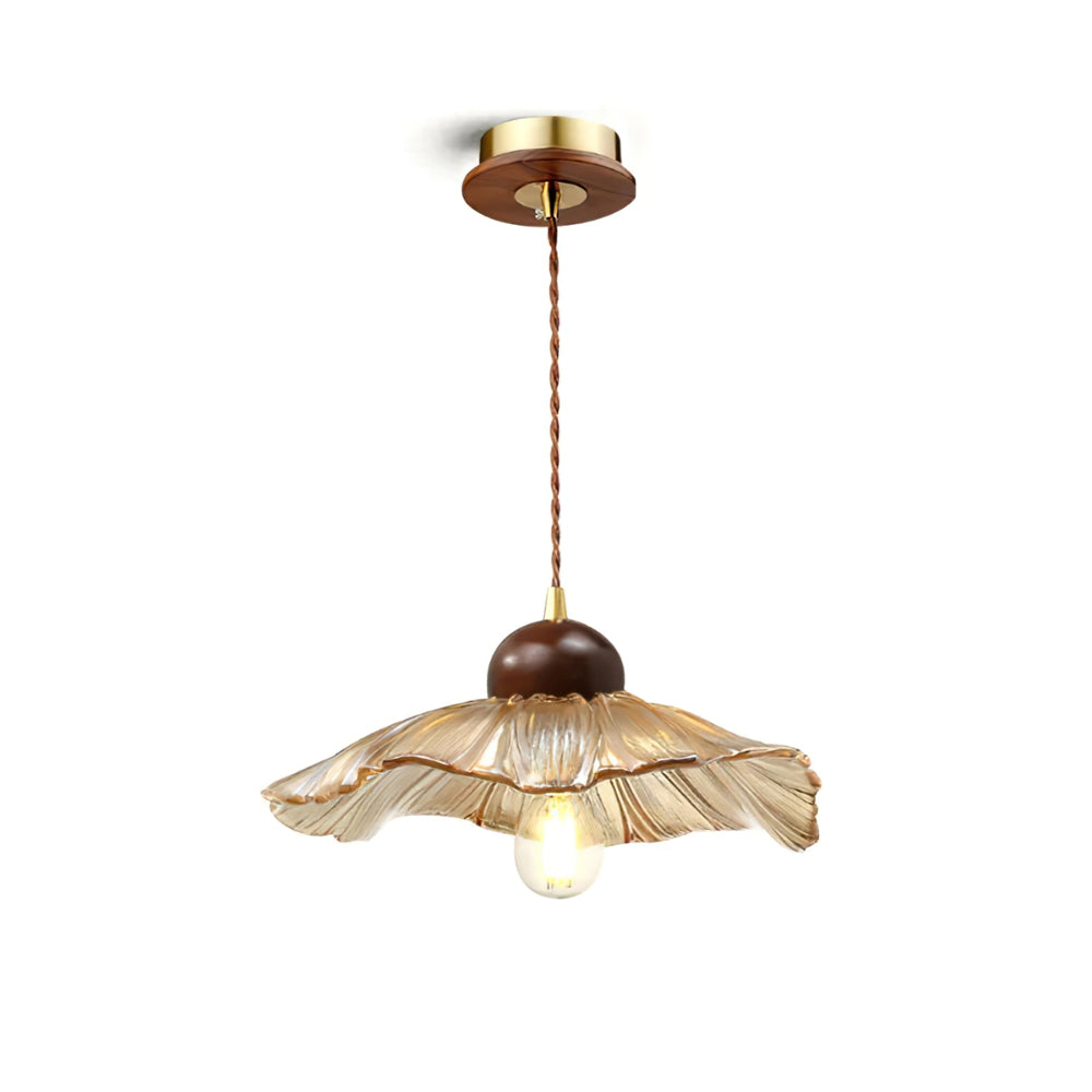 Scalloped Floral Pendant Lamp - Lumpaz