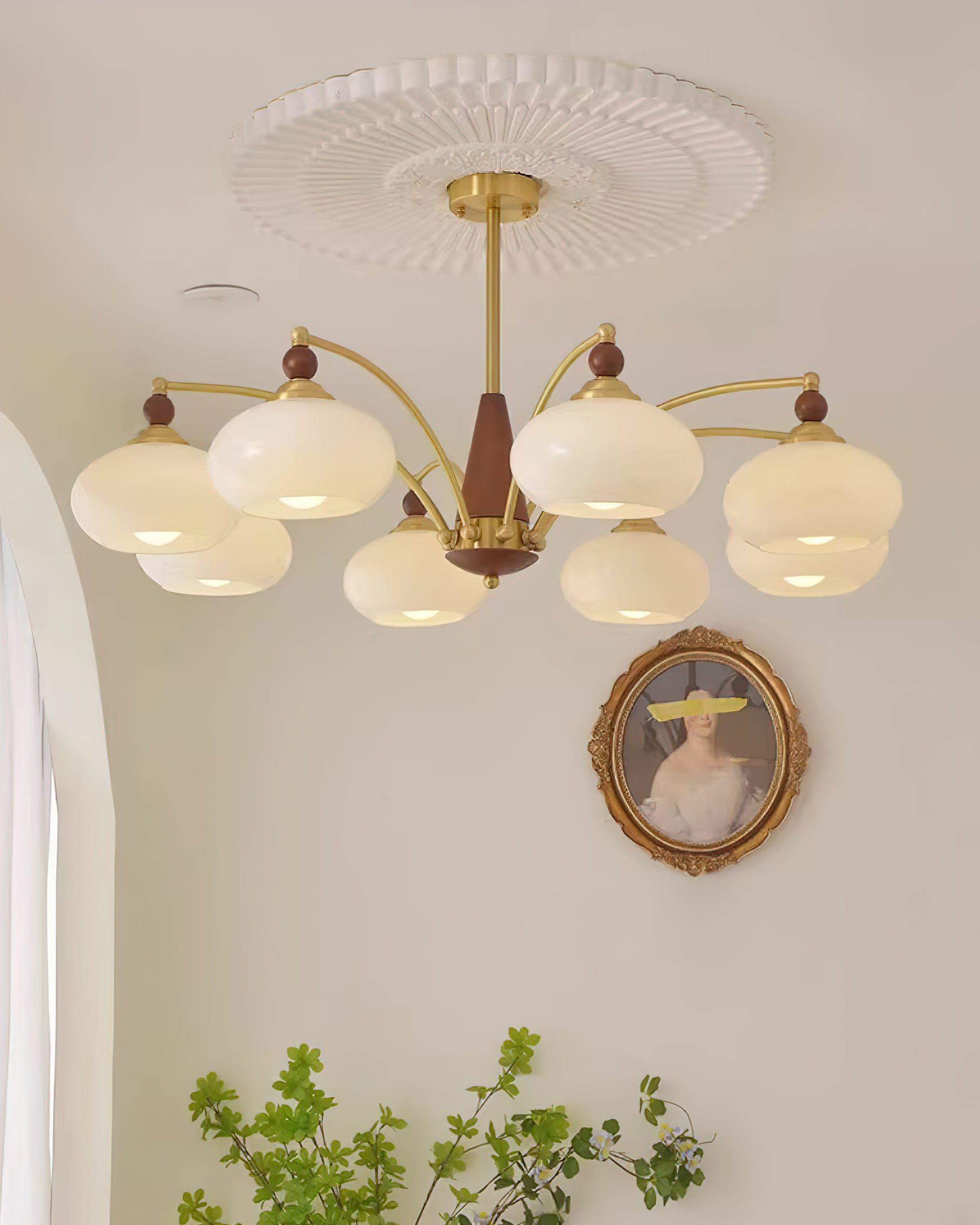 Tillary Wood Chandelier - Lumpaz