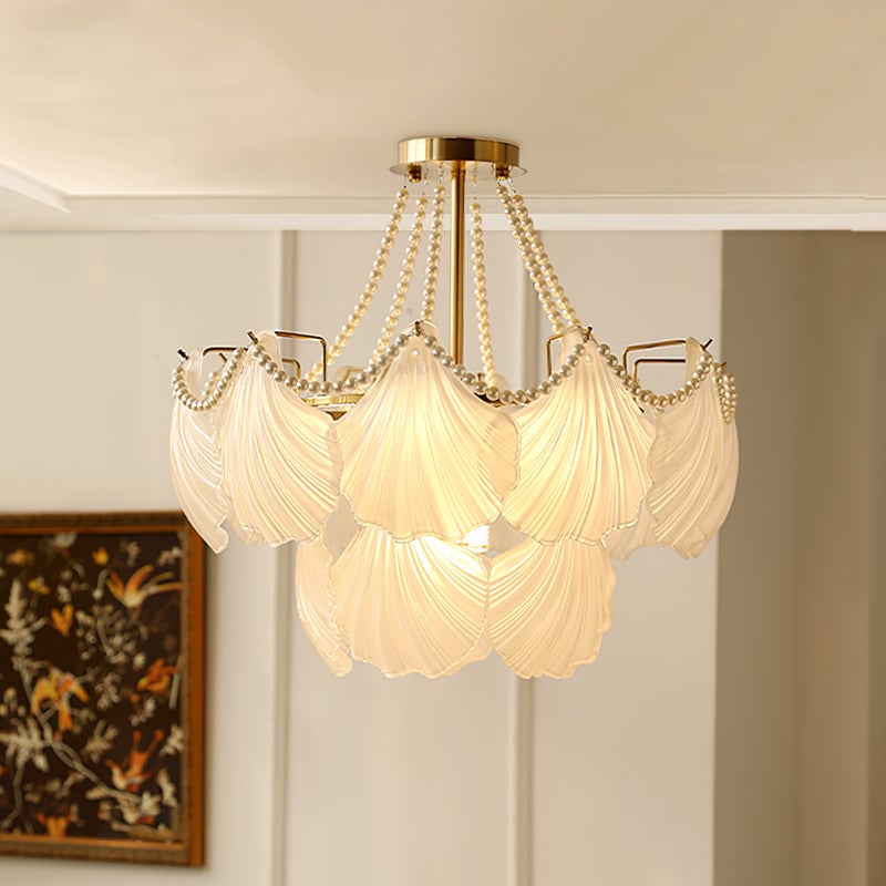 Scallop Shell Chandelier - Lumpaz