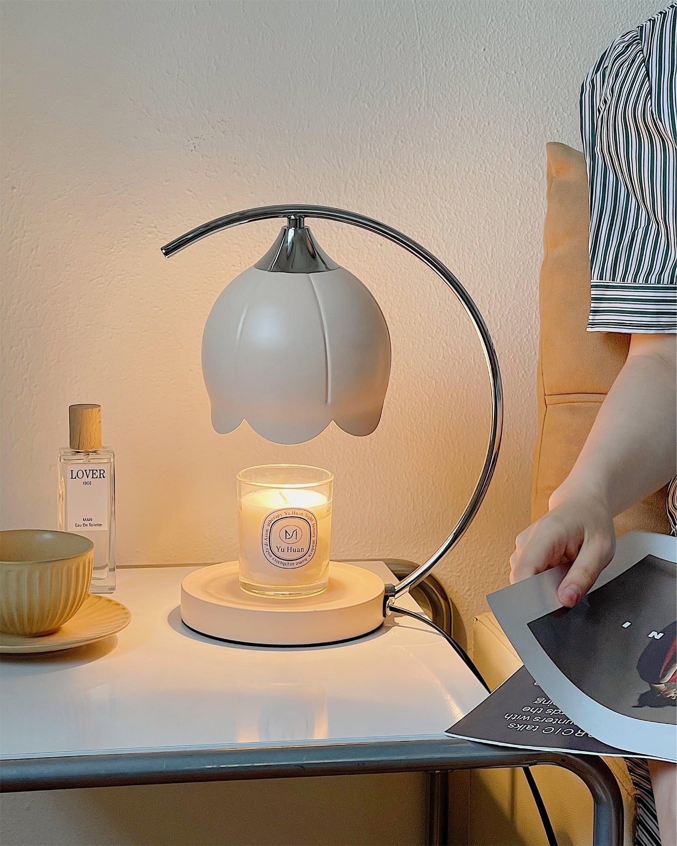 Floral Candle Table Lamp - Lumpaz