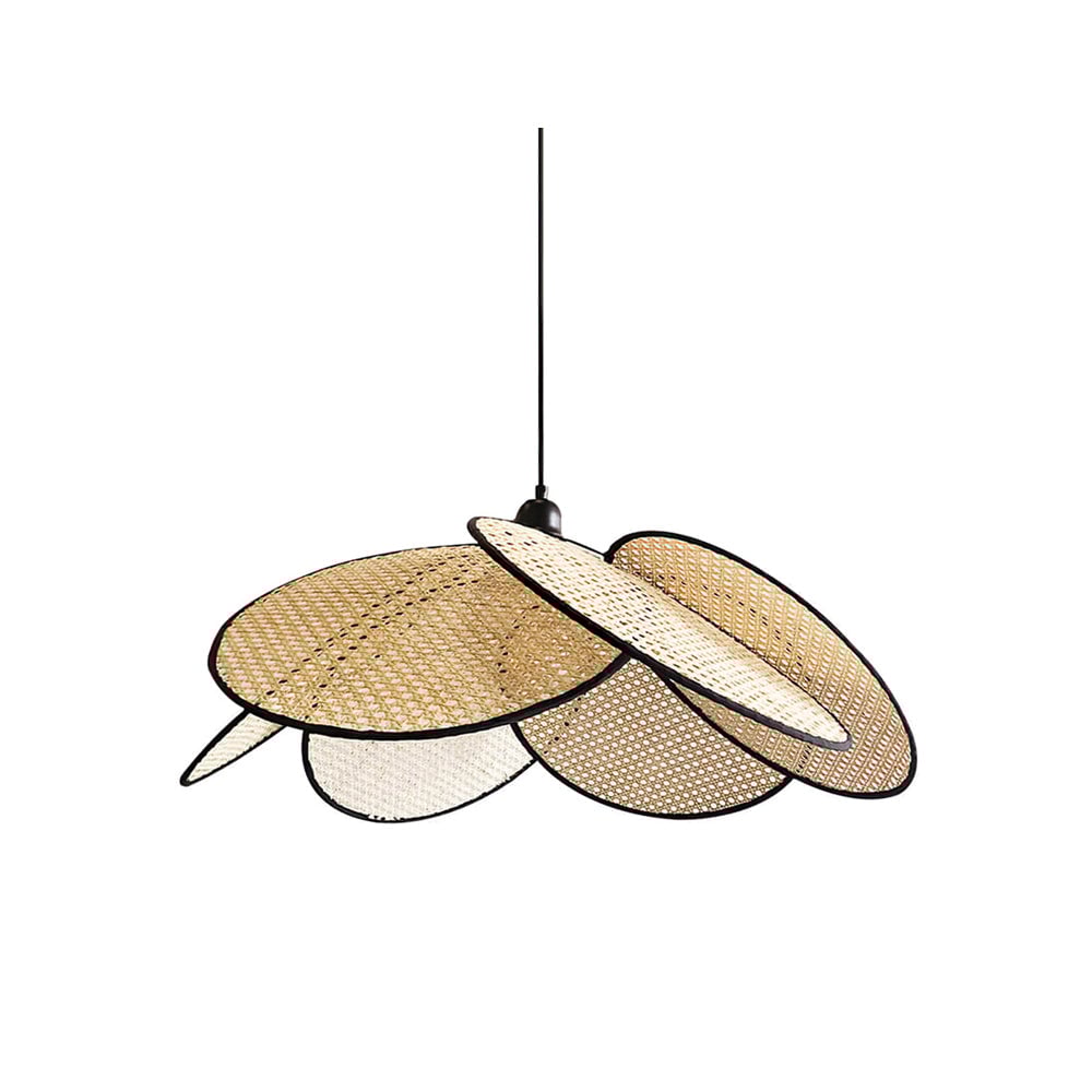 Campbell Rattan Pendant Lamp - Lumpaz