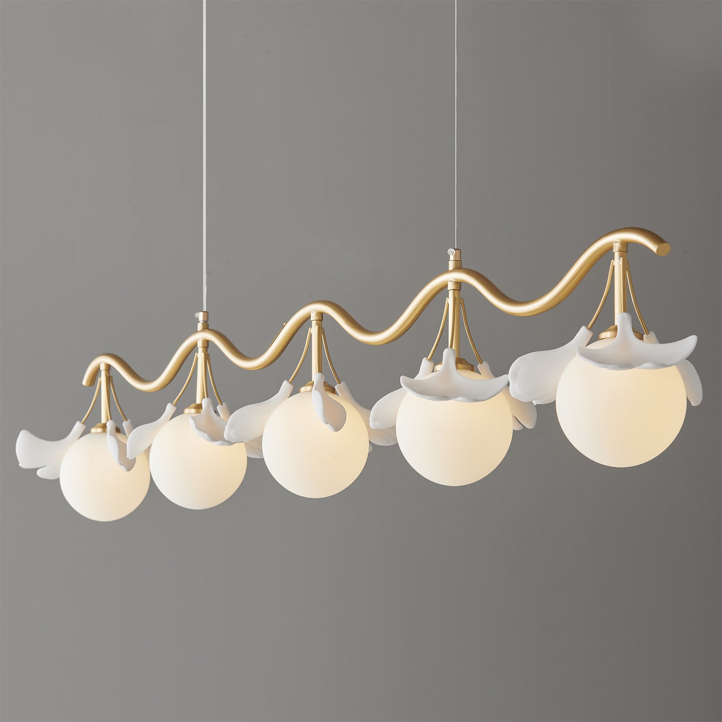 Allanie Gingko Long Chandelier - Lumpaz