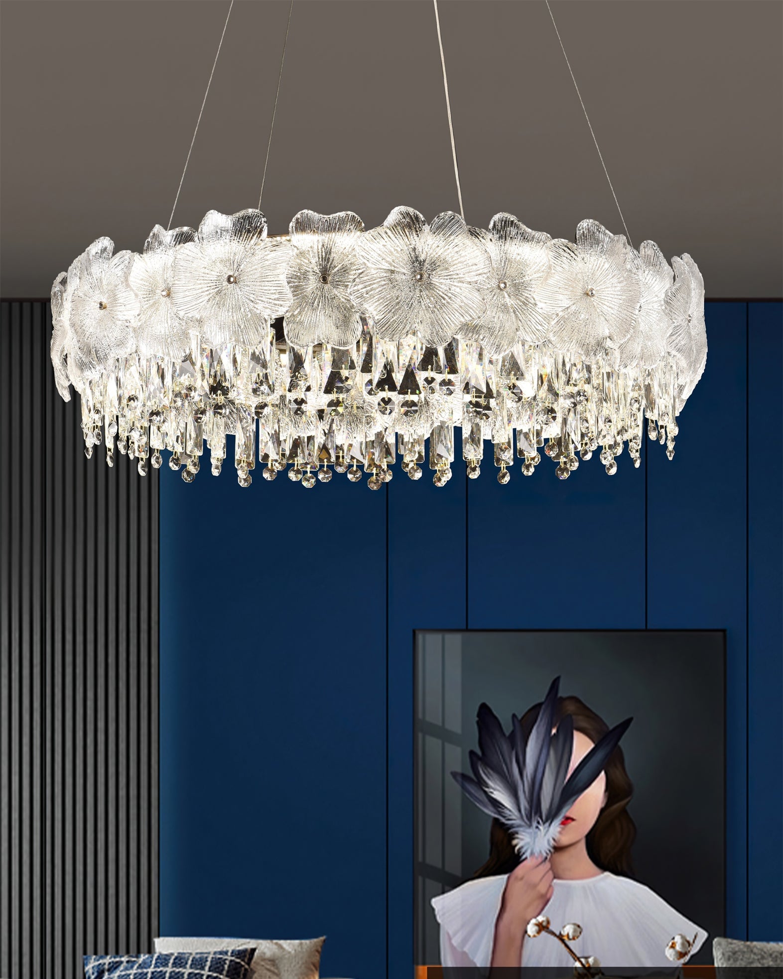 Atlas Crystal Chandelier - Lumpaz