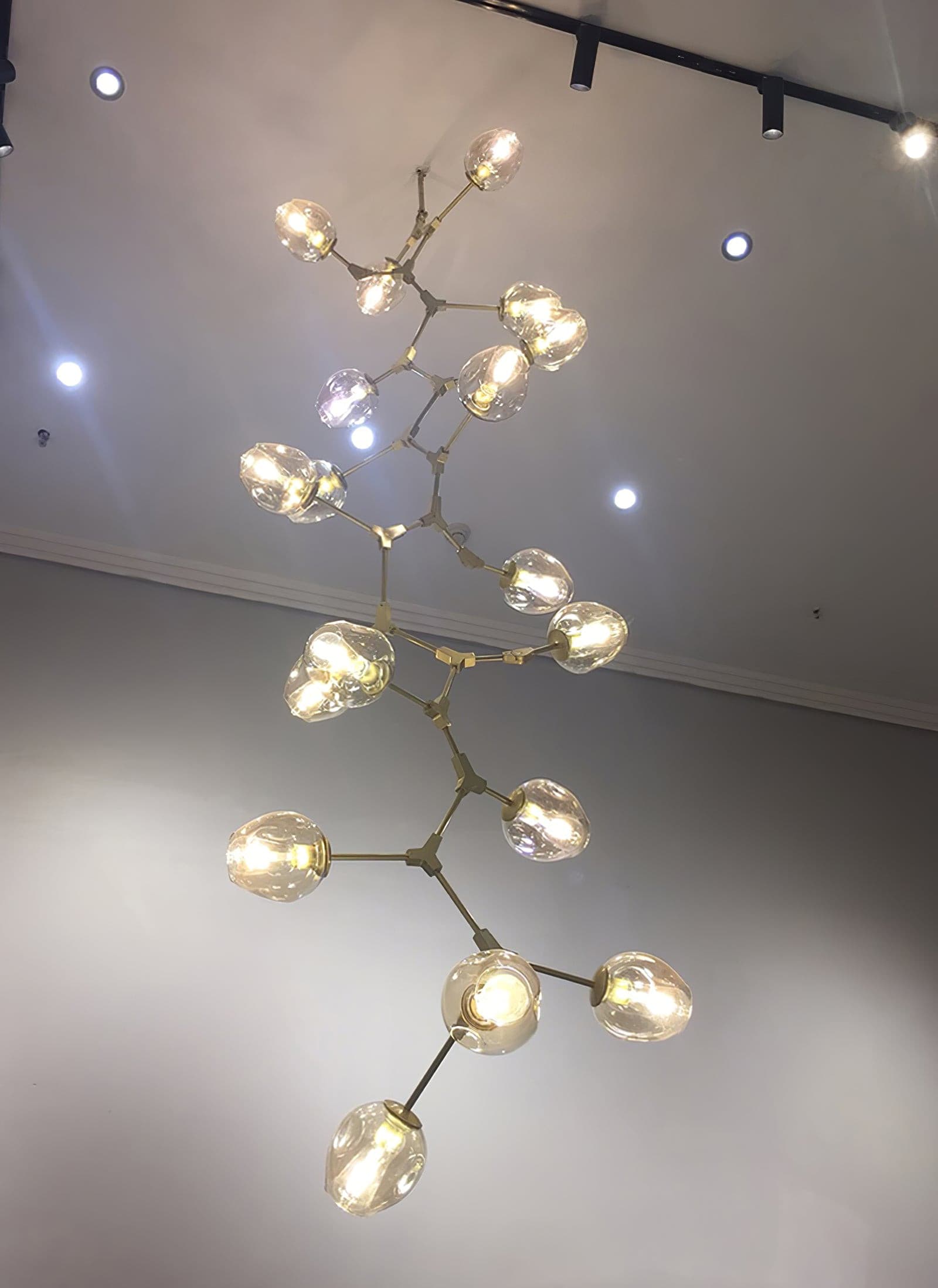 Perry Globe Vertical Chandelier - Lumpaz