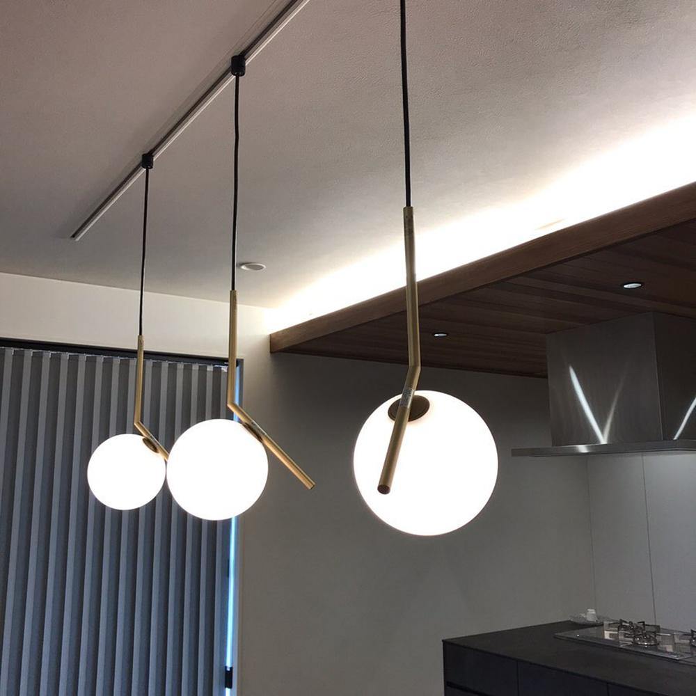 Corner Round Pendant Light - Lumpaz